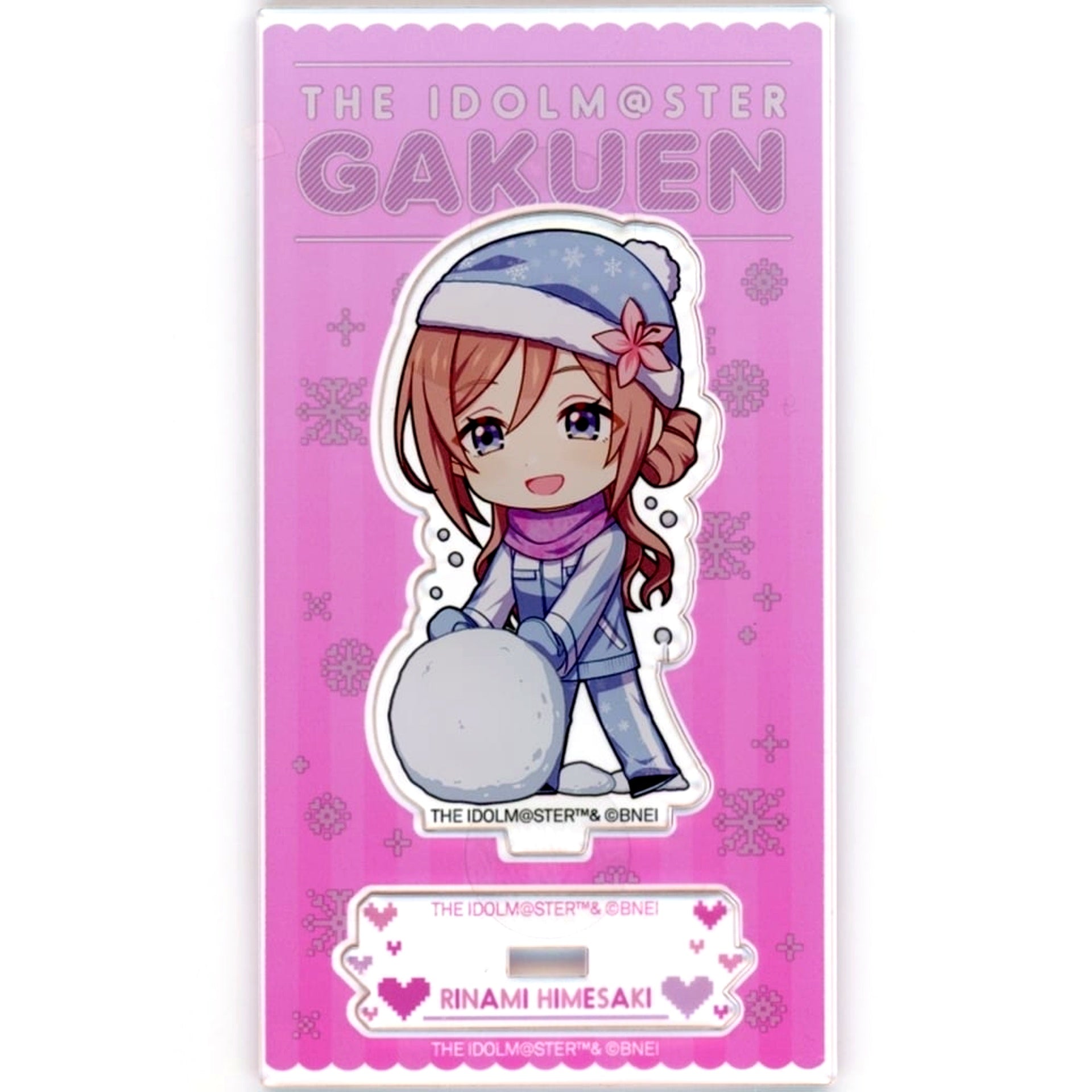 Rinami Himesaki Gakuen Idolmaster Mini Chibi Character Acrylic Stand Ates Sayama Ski Resort Sayama Winter mode [USED]