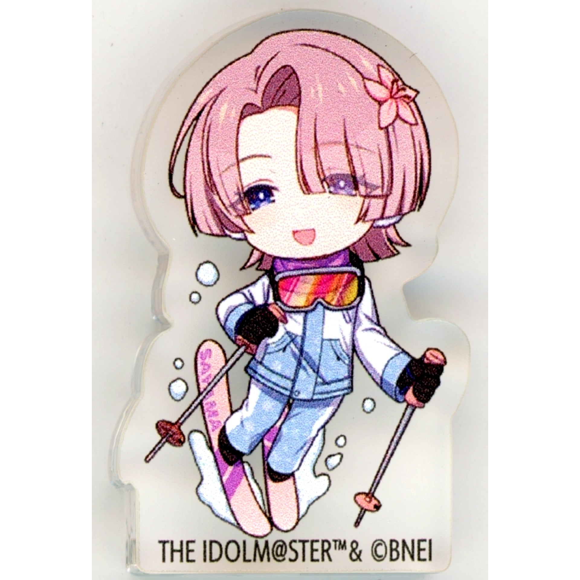 Mao Arimura Gakuen Idolmaster x Atofes x Sayama Ski Resort Mini Character Matte Acrylic Block Sayama Winter mode [USED]