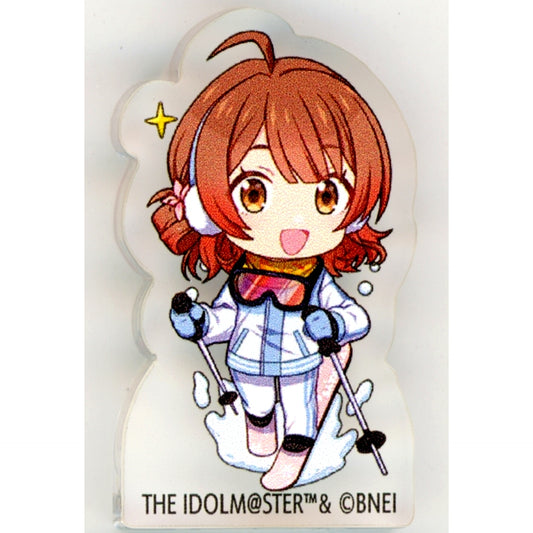 Ume Hanami Gakuen Idolmaster Mini Character Matte Acrylic Block AtofES x Sayama Ski Resort Sayama Winter mode [USED]