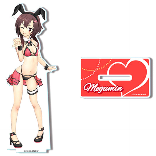 Megumin Bunny Swimsuit Ver. Design 02 Illustration Acrylic Stand KonoSuba God's Blessing on This Wonderful World! 3 [USED]