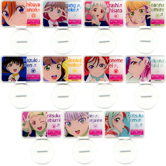 Set of 11 Acrylic Stand Collection Love Live! Superstar!! O.A.M.C. [USED]
