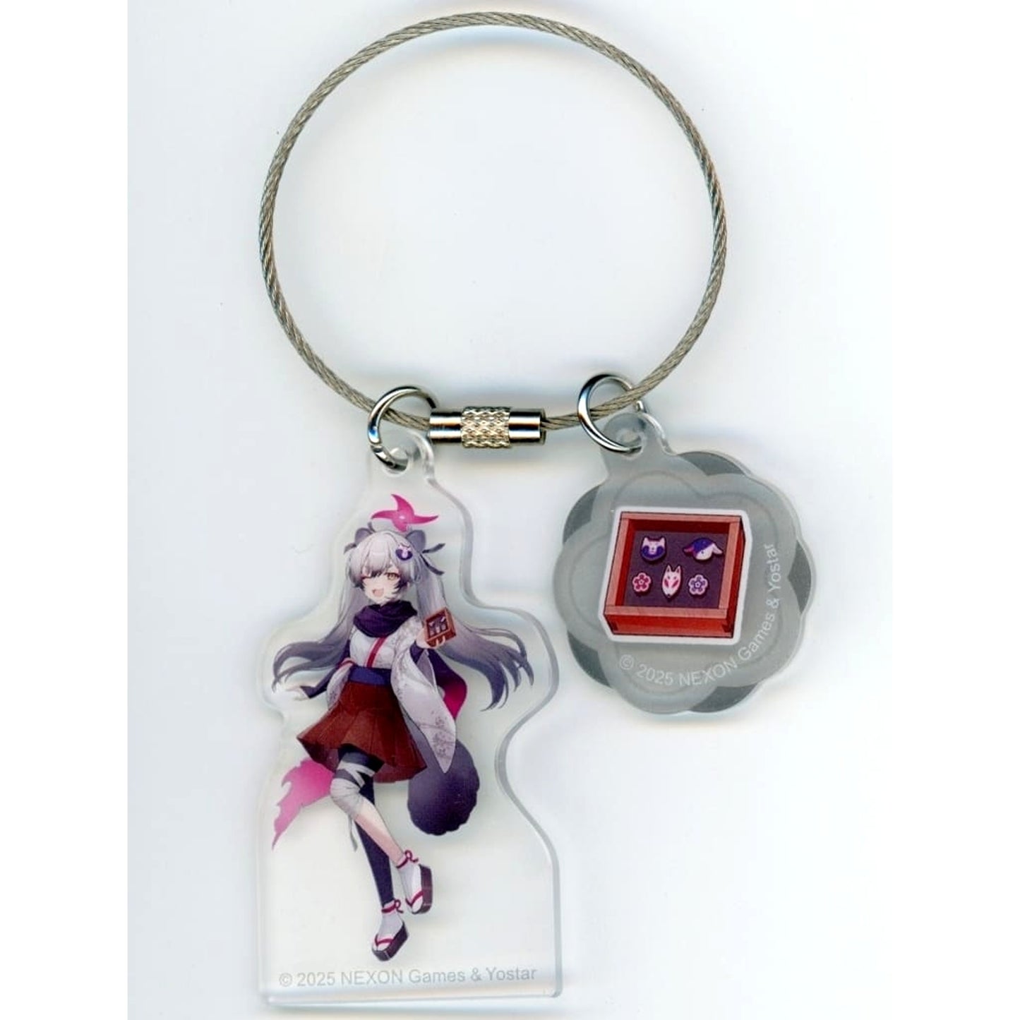 Blue Archive Michiru Chidori 2-Serial Acrylic Key Ring Pop-Up Shop in Atre Akihabara 2025 Exclusive Keychains [USED]
