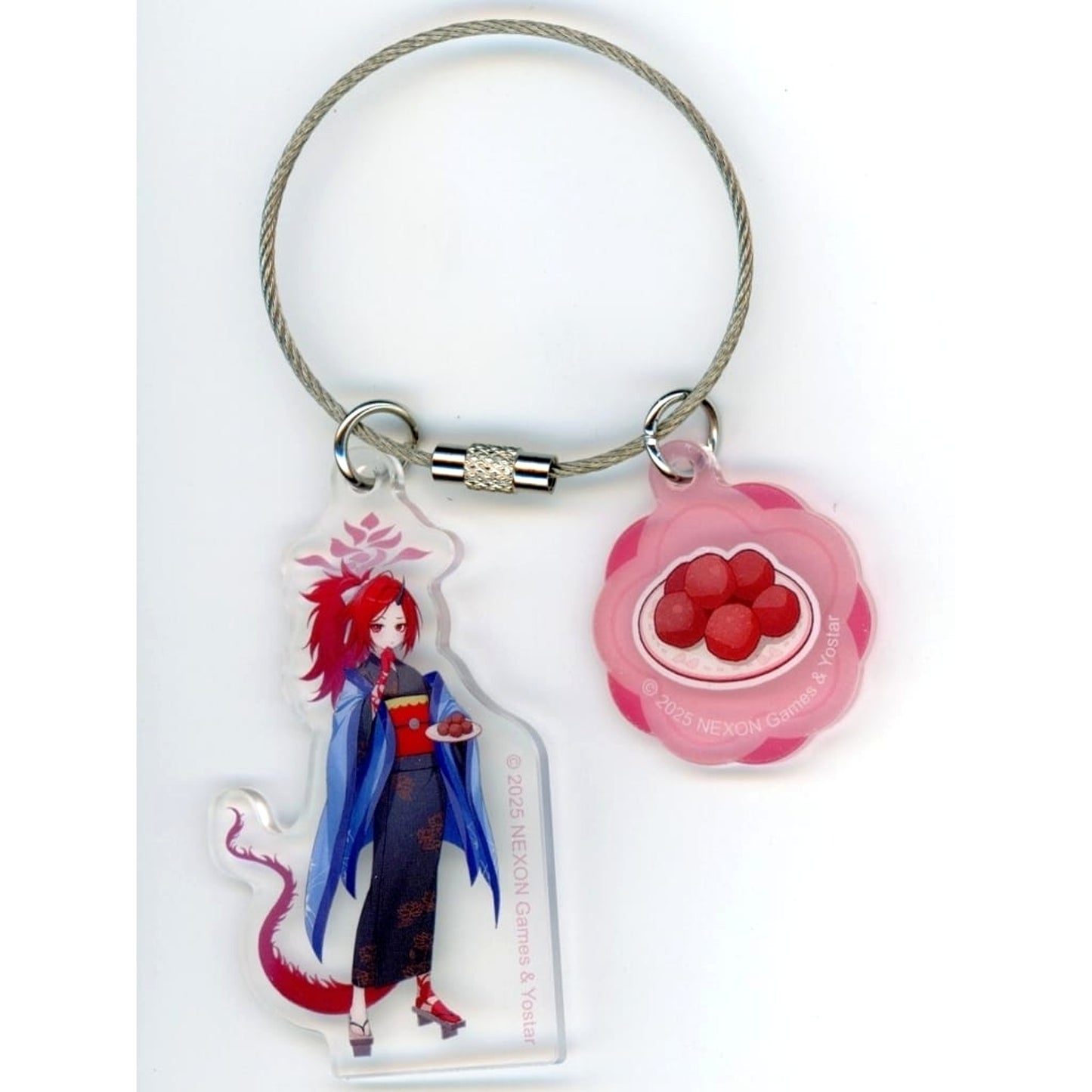 Blue Archive Renge Fuwa 2-Serial Acrylic Key Ring Pop-Up Shop in Atre Akihabara 2025 Exclusive Keychains [USED]