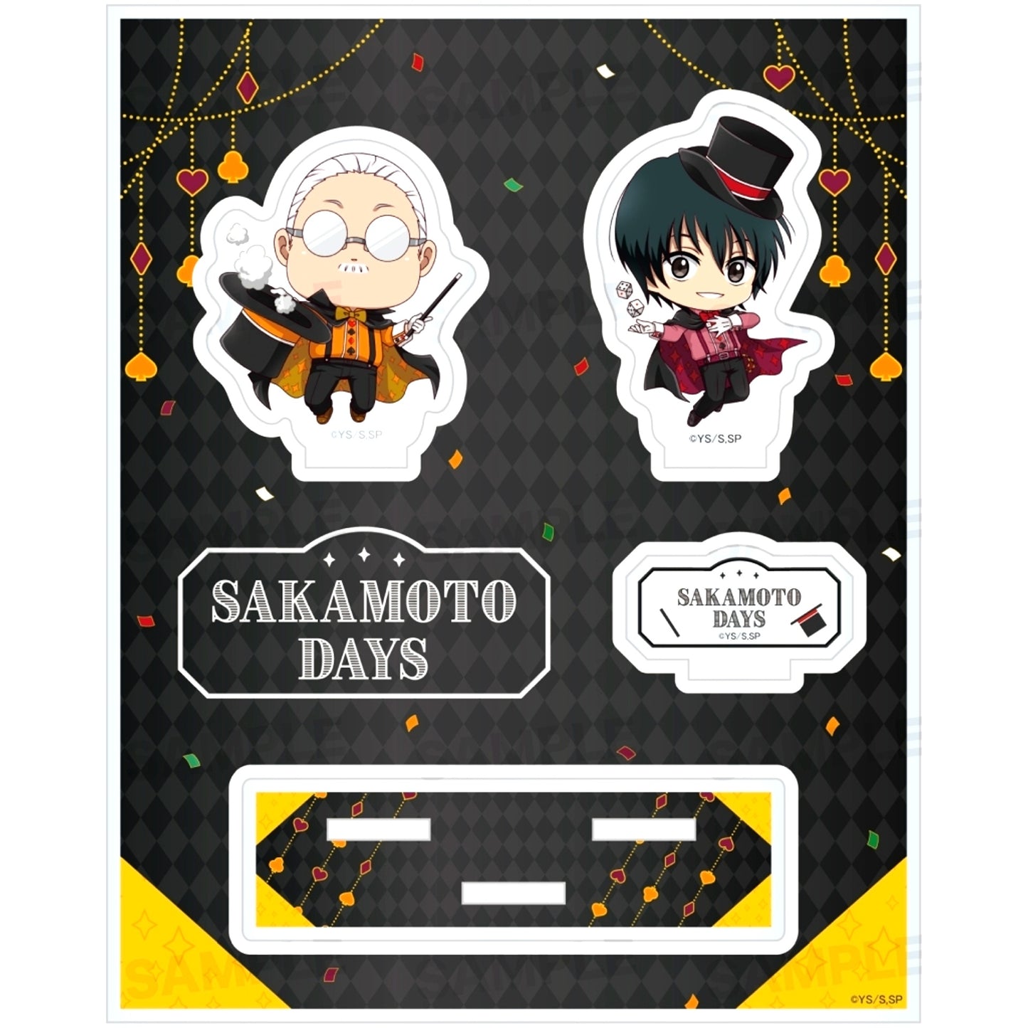 Sakamoto & Nagumo Magician Ver. SAKAMOTO DAYS Acrylic Diorama Chara Hoppin! [USED]