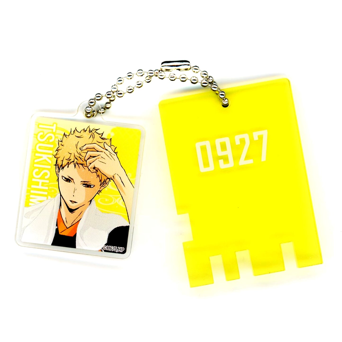 Tsukishima Kei Haikyu!! Gokurakuyu RAKU SPA Collab Vol.2 Sento Lock Style Keychain Bath Ver. [USED]