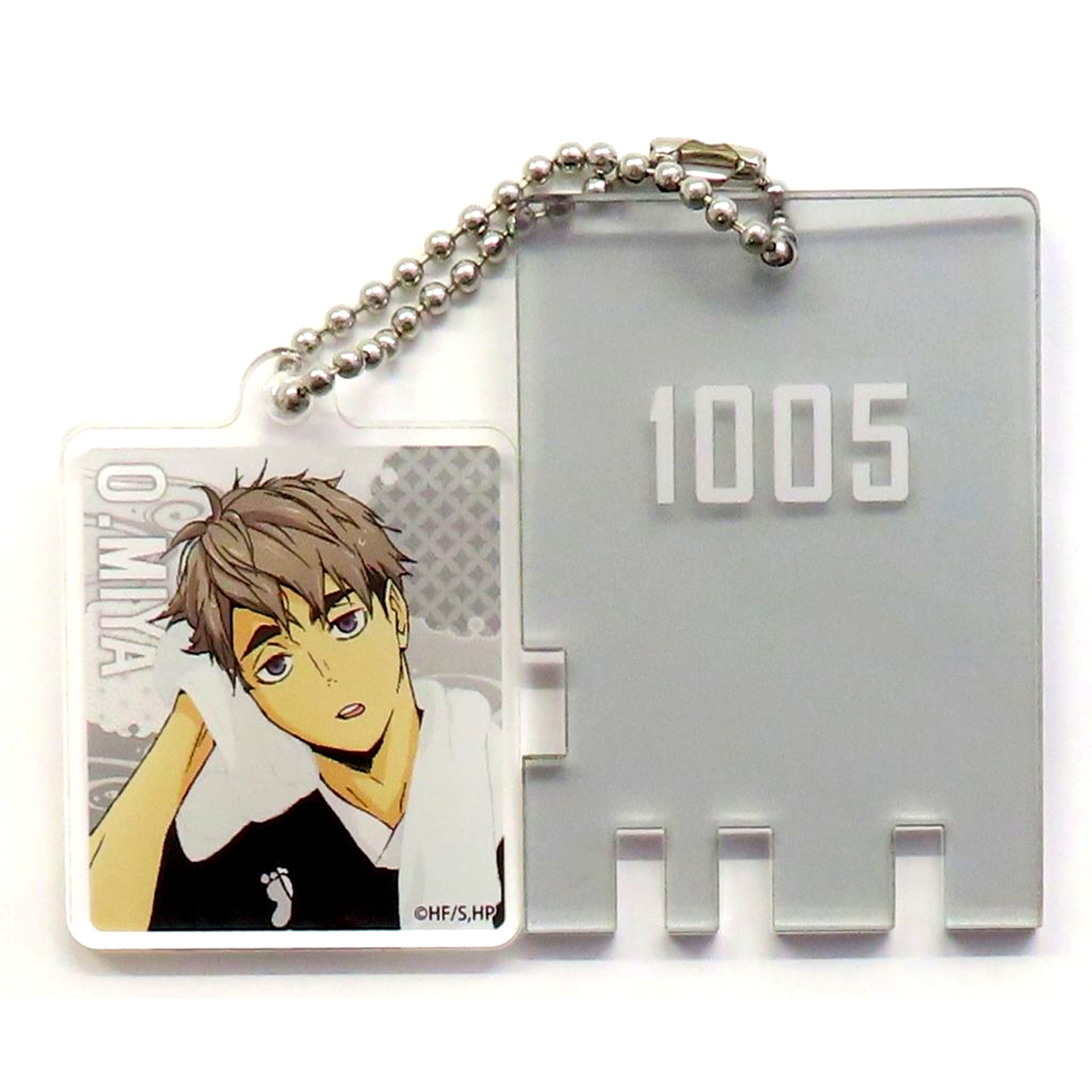 Miya Osamu Haikyu!! Gokurakuyu RAKU SPA Collab Vol.2 Sento Lock Style Keychain Bath Ver. [USED]