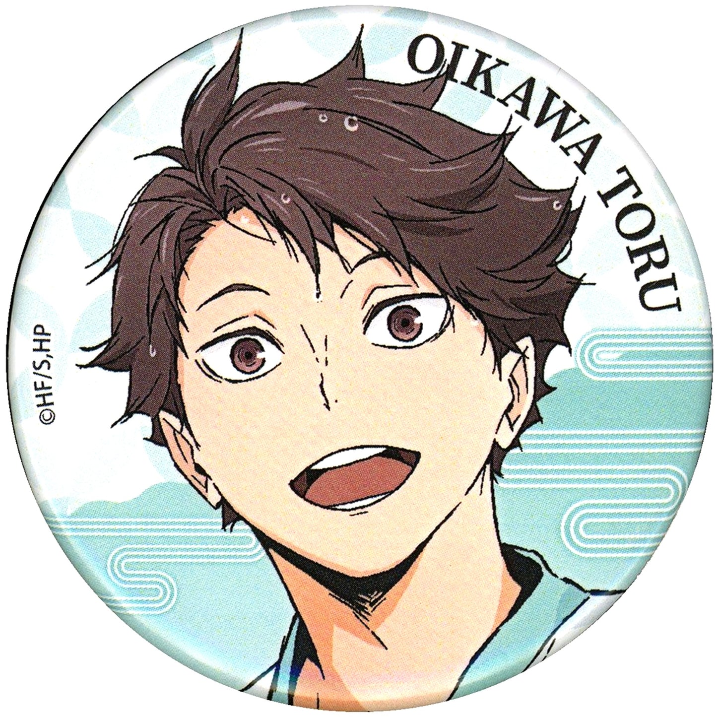 Toru Oikawa Haikyu!! x Gokurakuyu RAKU SPA Best High Kyu Day 2nd Trading Button 2nd Bath ver. [USED]