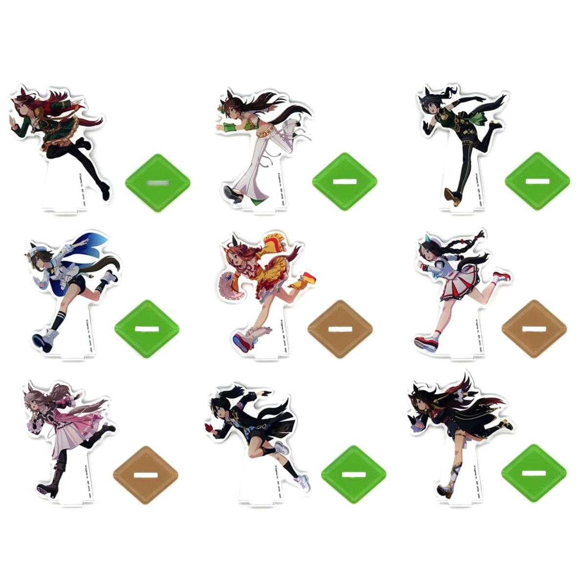 Umamusume: Pretty Derby Symboli Rudolf & Others All 9 Types Set Ichiban Kuji Vol.11 Dream Race! Acrylic Stand Prize F Acrylic Stands [USED]