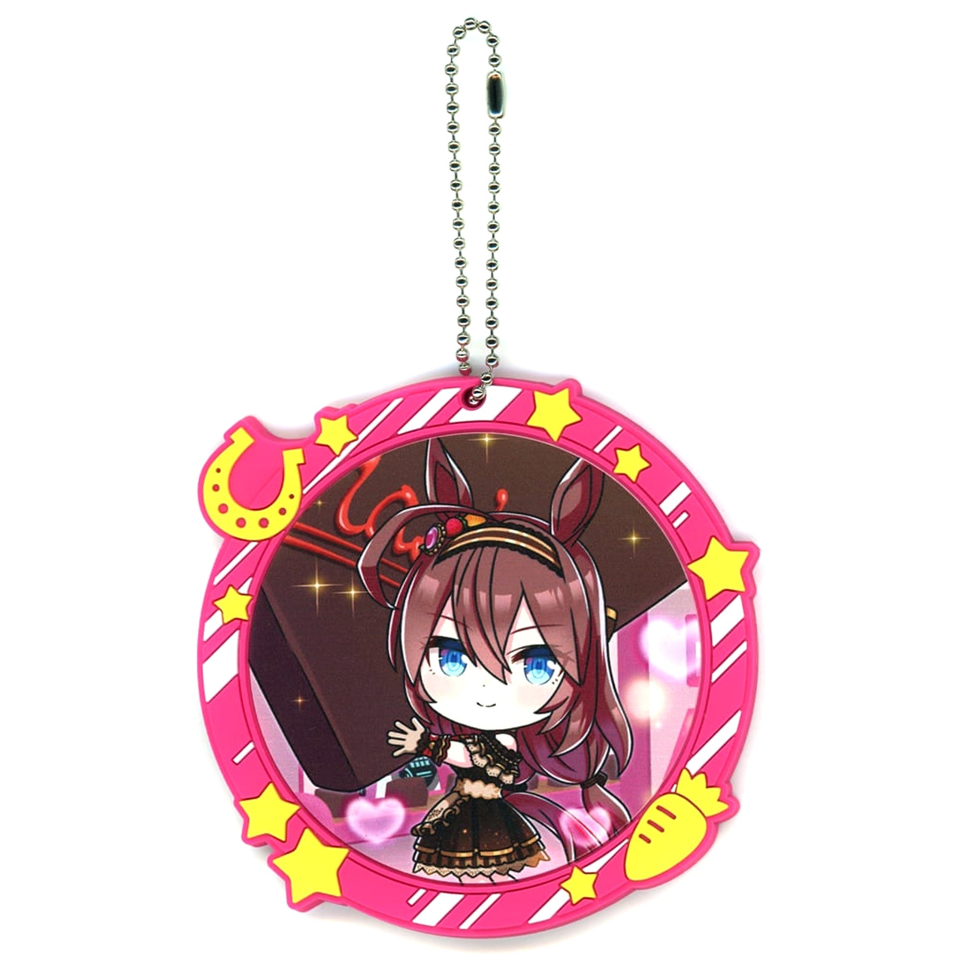 Umamusume: Pretty Derby Mihono Bourbon Ichiban Kuji Vol.11 Full-Color Rubber Charm Kyunchara Illustrations Prize H [USED]