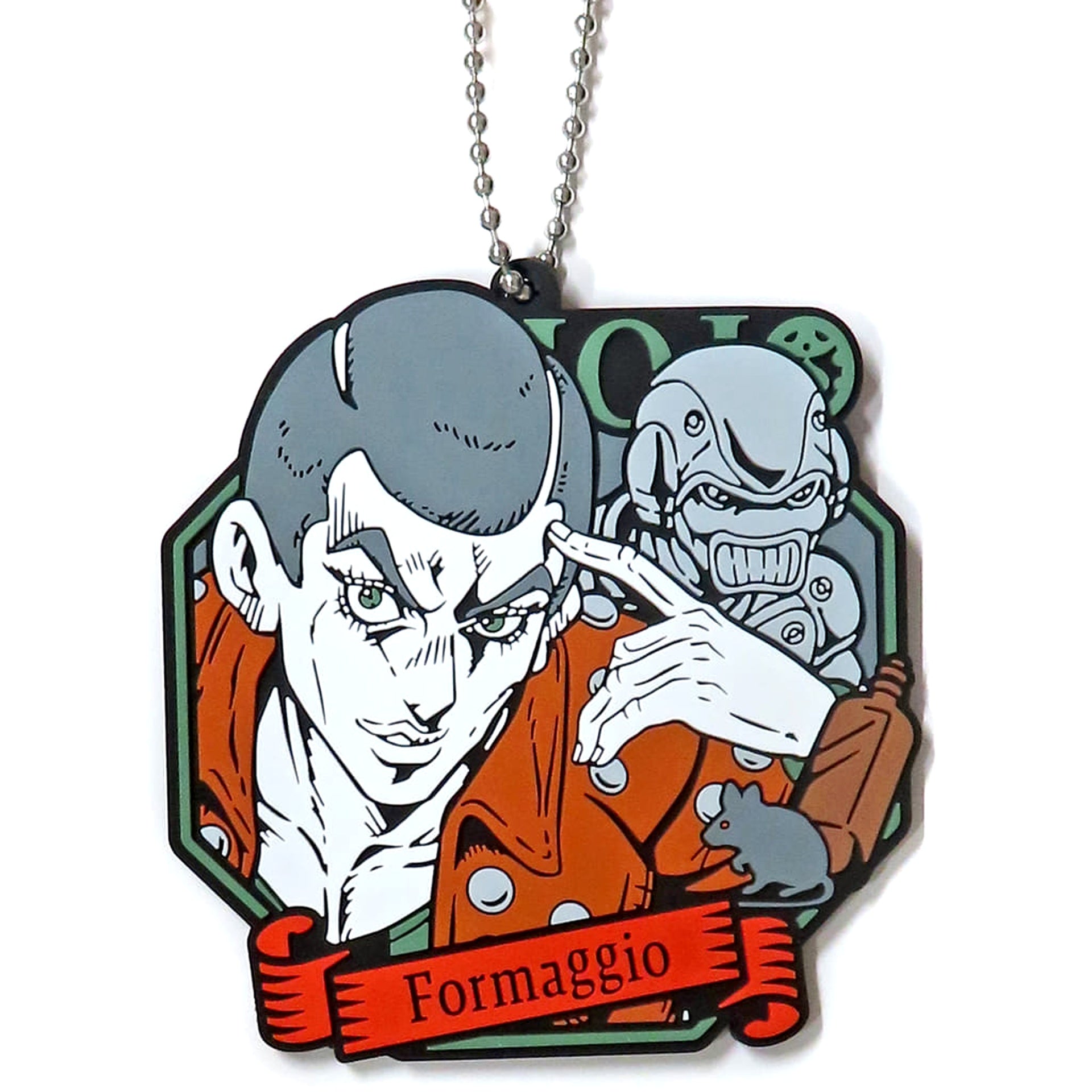 JoJo's Bizarre Adventure Formaggio Ichiban Kuji Golden Wind Hitman Team Rubber Charm Prize K [USED]