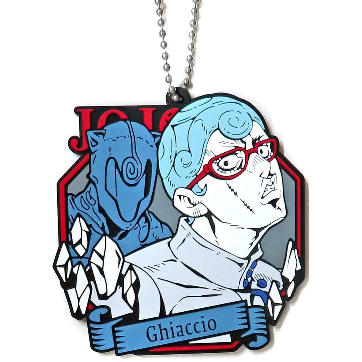 JoJo's Bizarre Adventure Ghiaccio Ichiban Kuji Golden Wind Hitman Team Rubber Charm Prize K [USED]
