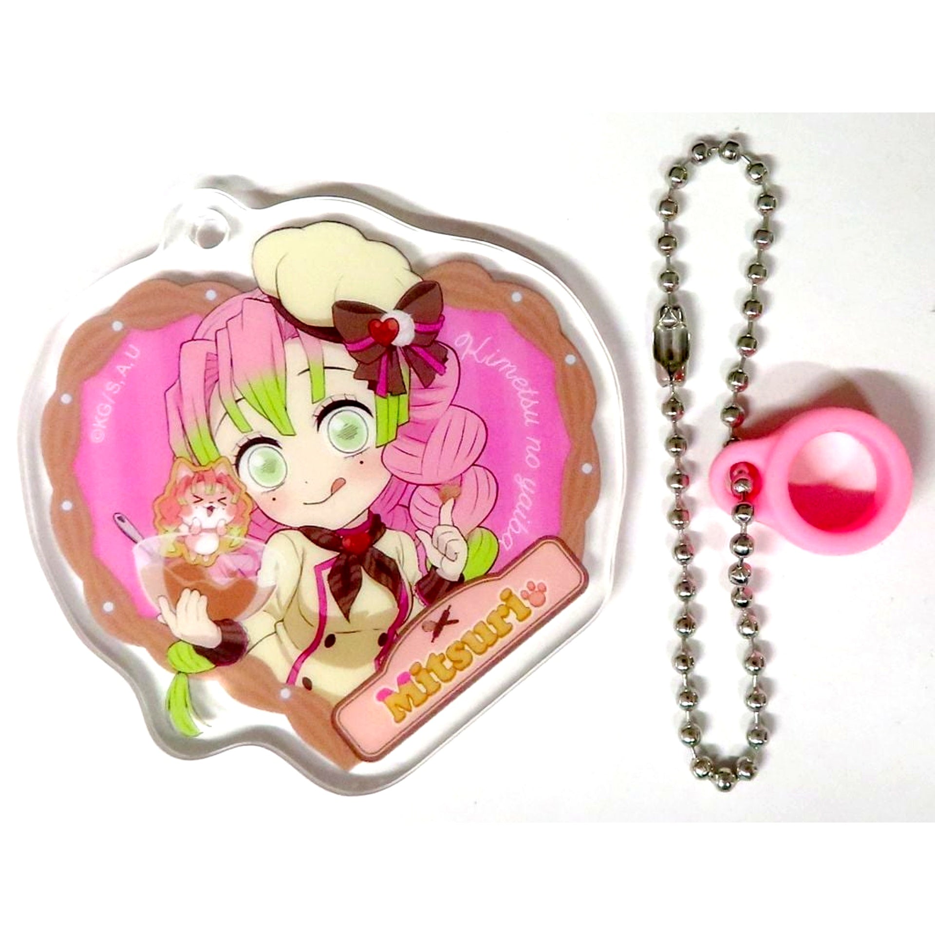 Mitsuri Kanroji Demon Slayer: Kimetsu no Yaiba x ufotable Cafe Valentine & White Day Event 2025 1st Term Random Straw Charm [USED]