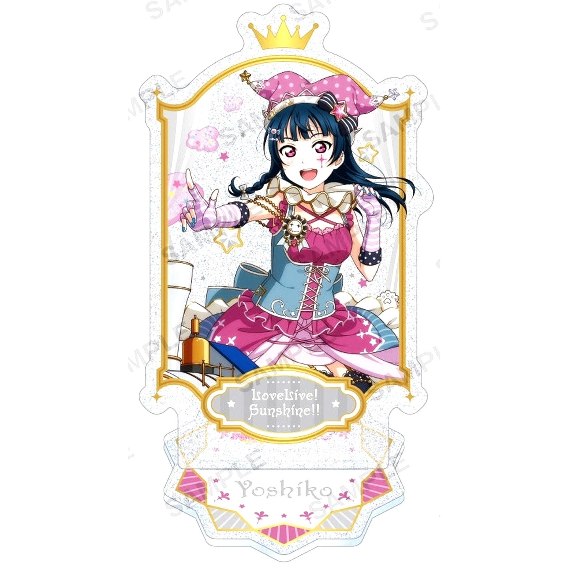 Yoshiko Tsushima Kirarin Acrylic Stand Aqours Circus Ver. Love Live! School Idol Festival [USED]