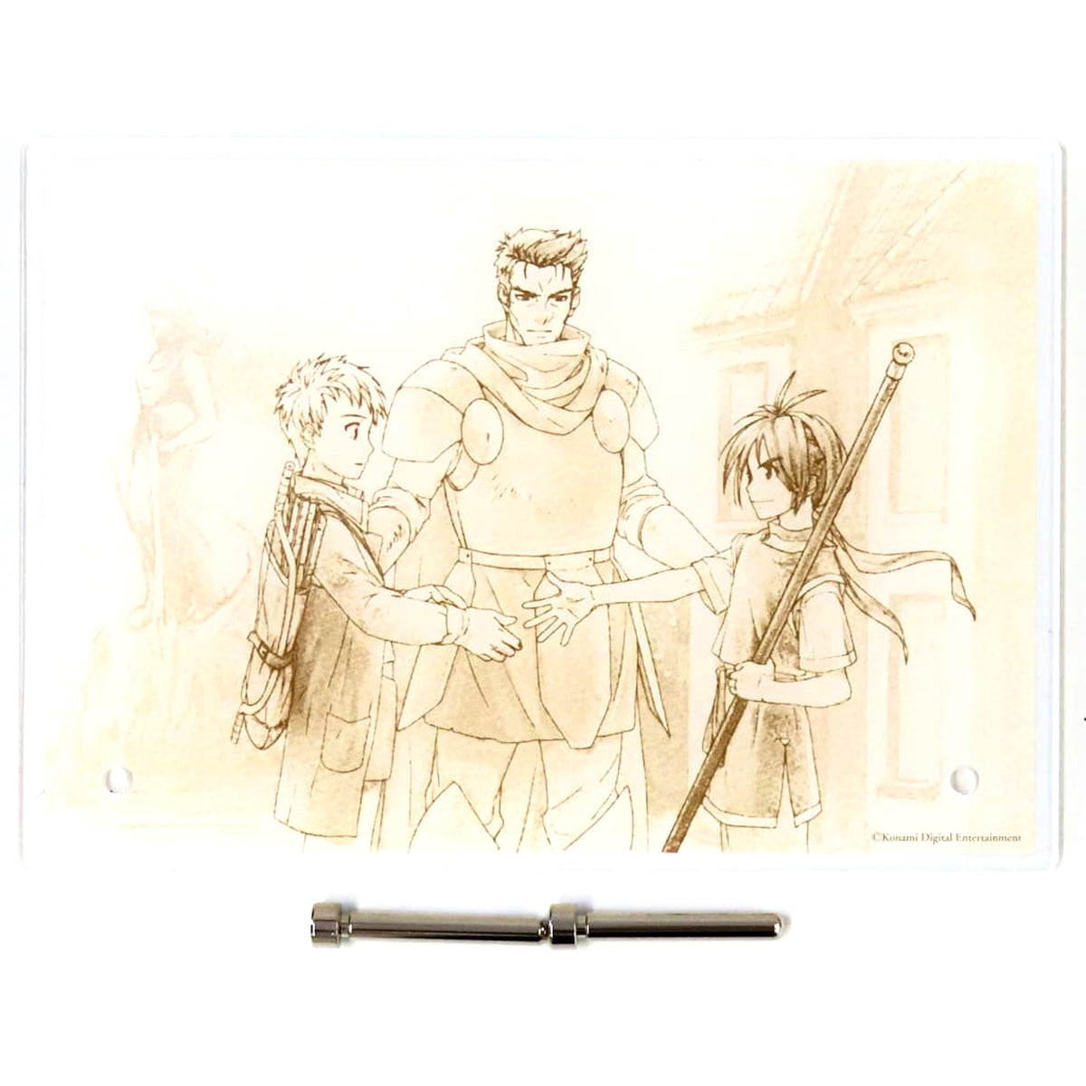 Suikoden I and II HD Remaster Gate Rune and Dunan Unification Wars Suikoden I Start of Friendship Acrylic Board PS5/Switch Game KONAMI STYLE Limited Acrylic Board Set Included Bonus Single [USED]