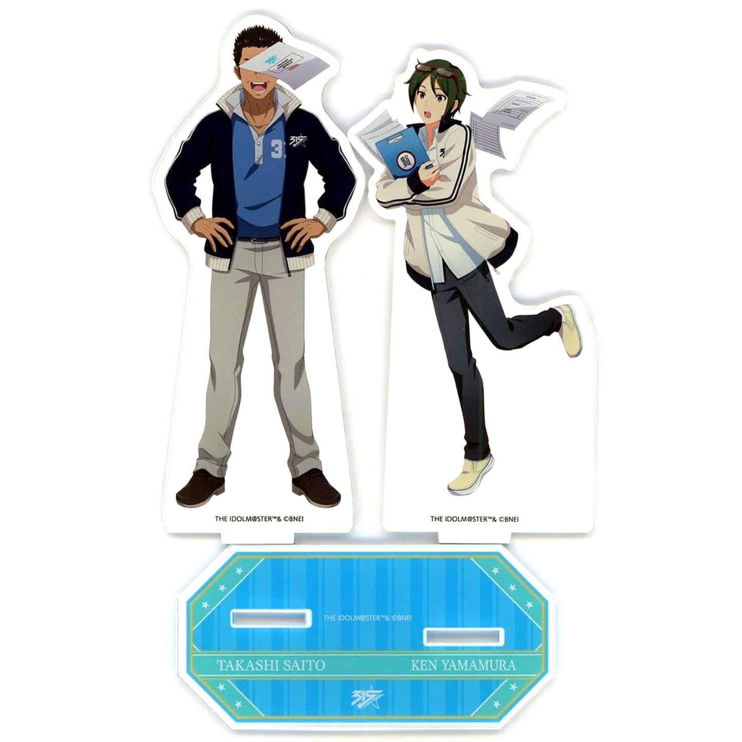President Saito and Ken Yamamura THE IDOLM@STER SideM Official Acrylic Stand [USED]