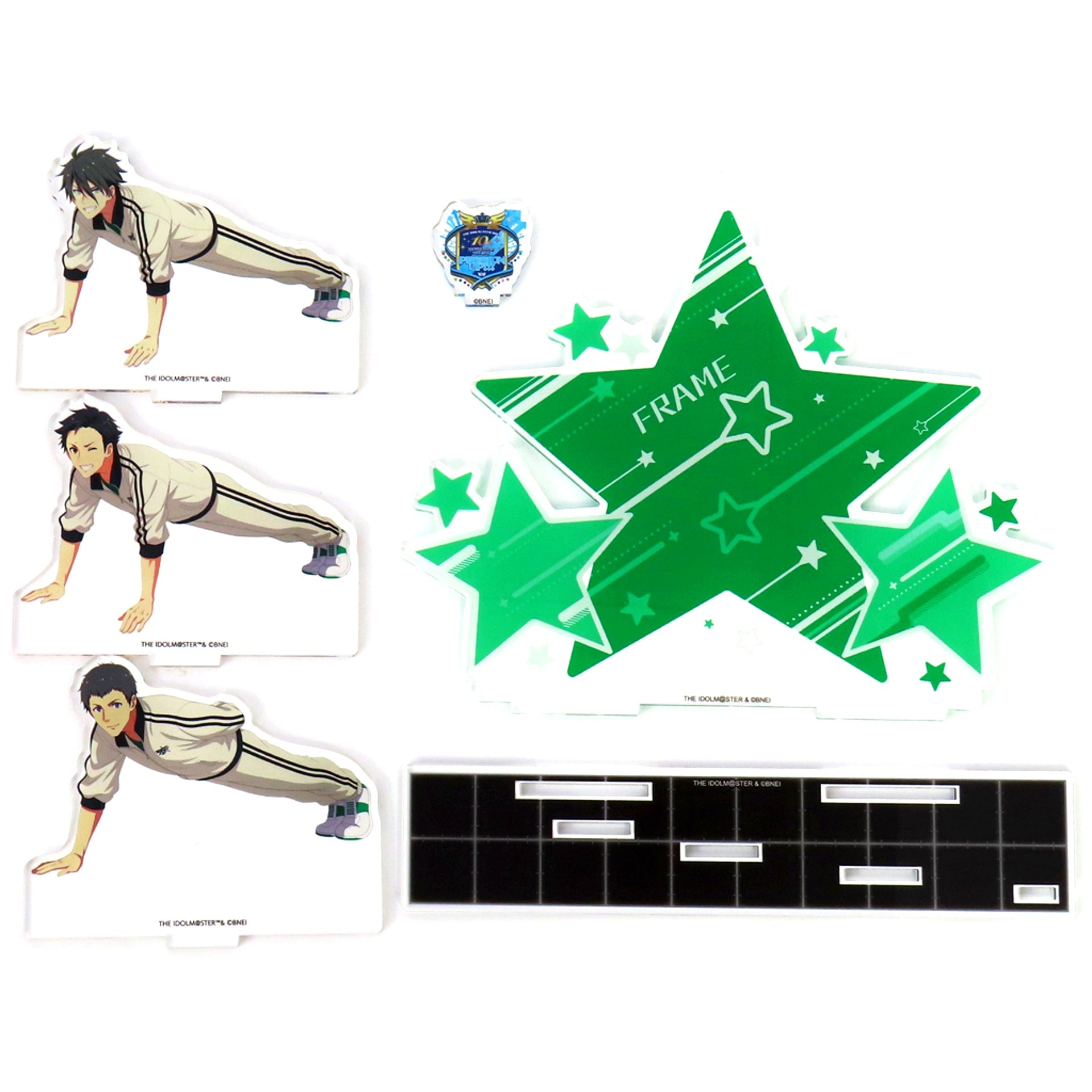 FRAME Official Acrylic Stand Set The Idolmaster SideM 10th Anniversary MEETING P@SSION UP!!! [USED]