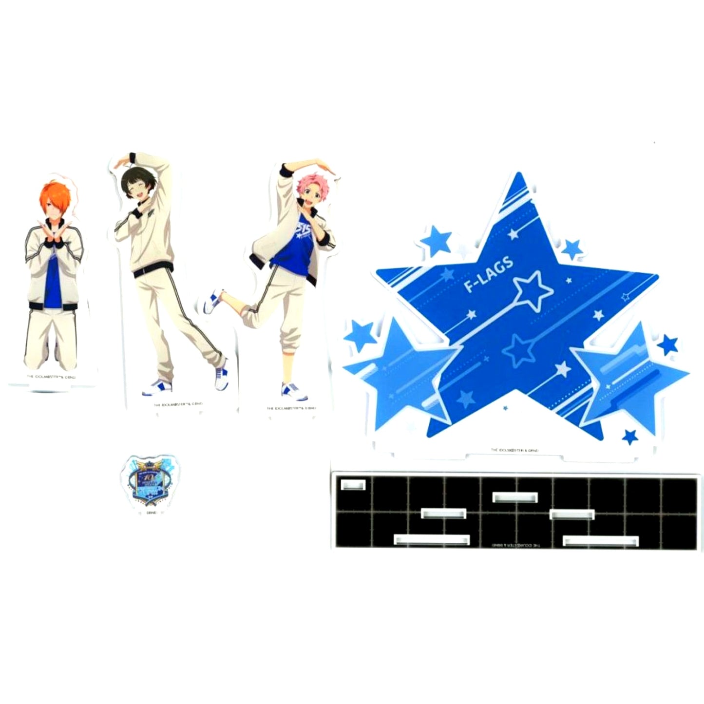 F-LAGS THE IDOLM@STER SideM Official Acrylic Stand Set 10th ANNIVERSARY MEETING PASSION UP!!! [USED]