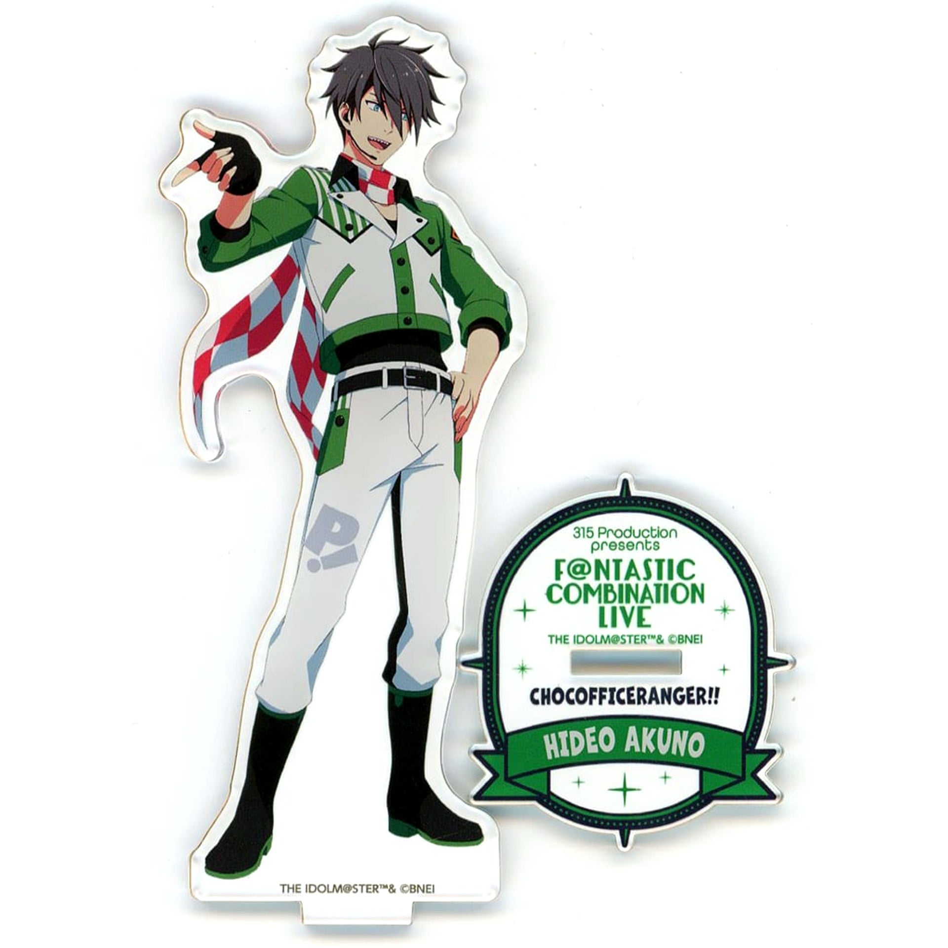 Hideo Akuno THE IDOLM@STER SideM Official Acrylic Stand F@NTASTIC COMBINATION LIVE CHOCOFFICERANGER!! [USED]
