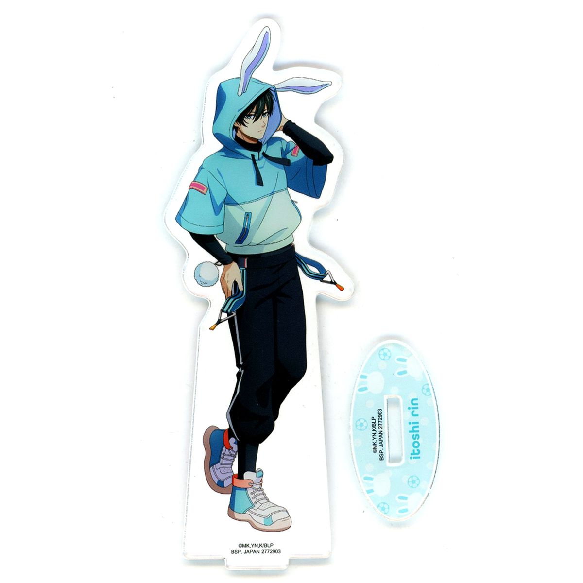 Rin Itoshi Acrylic Plate with Stand Namco Campaign Casual Bunny Blue Lock Namco Limited [USED]