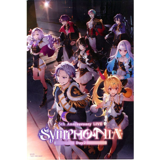 Group Day2 Mini Acrylic Stand Postcard Size Virtual YouTuber Nijisanji Blu-ray 5th Anniversary LIVE SYMPHONIA First Press Limited Edition Melonbooks Purchase Bonus [USED]