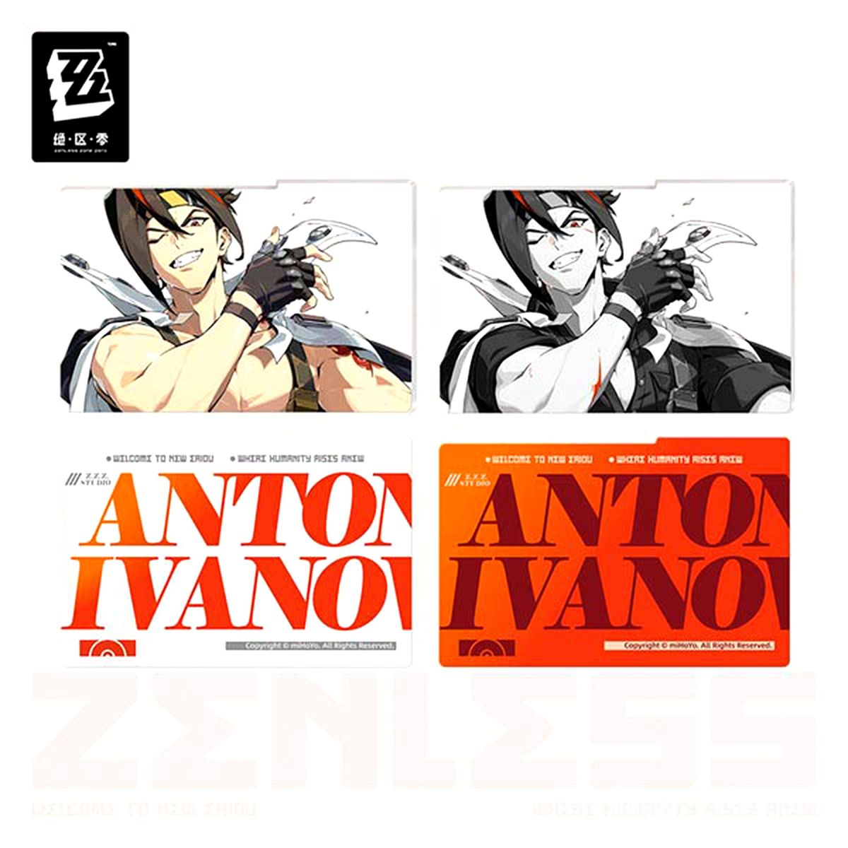 Anton Ivanov Zenless Zone Zero Shadow Art Series Acrylic Board Belobog Heavy Industries [USED]
