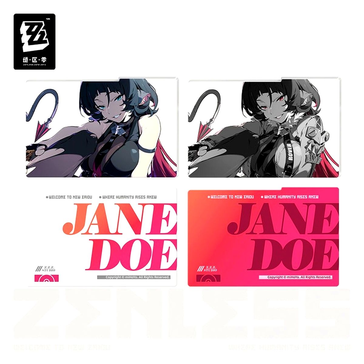 Jane Doe Shadow Art Series Acrylic Board Zenless Zone Zero [USED]