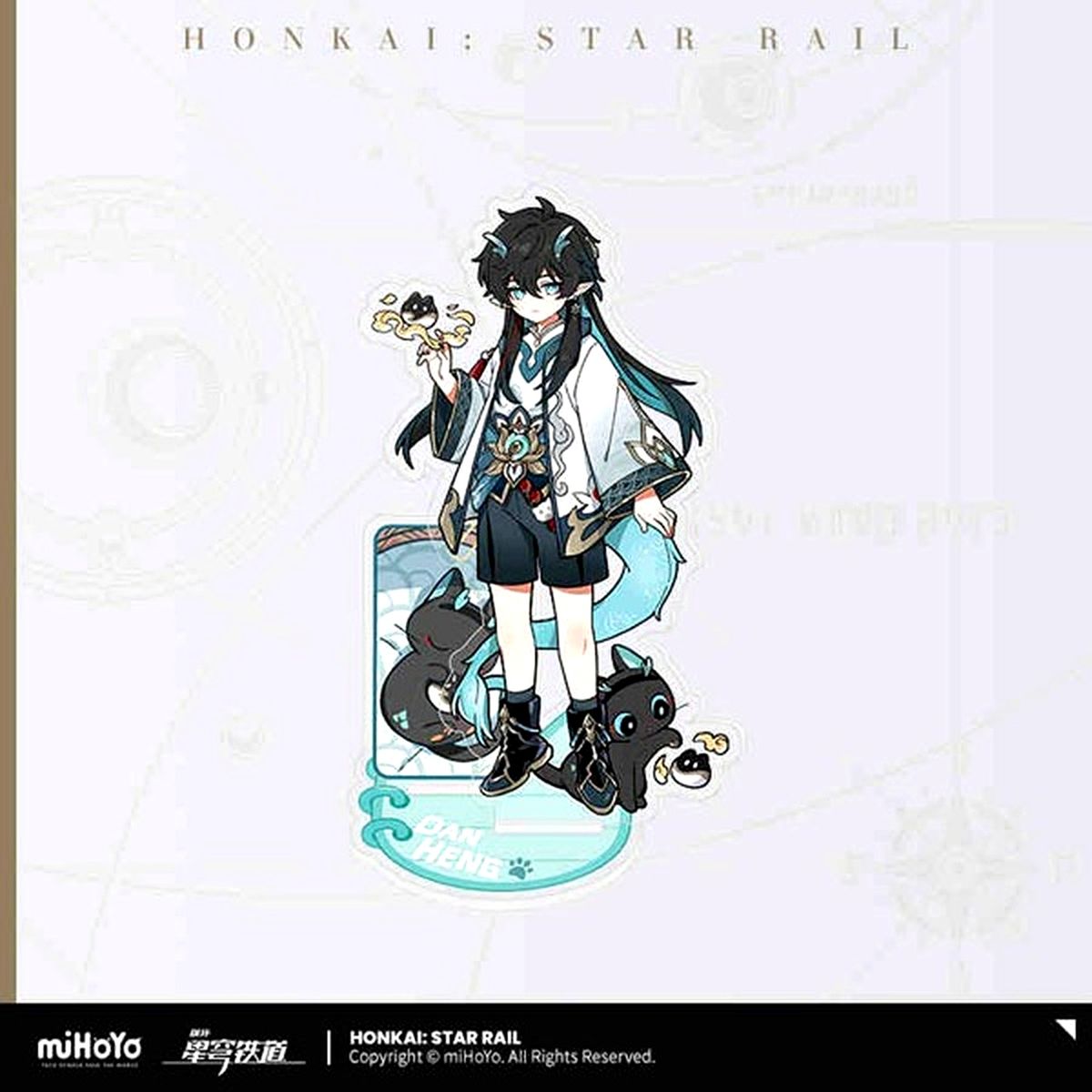 Dan Heng Imbibitor Lunae Honkai: Star Rail Chibi Neko Series Acrylic Stand [USED]
