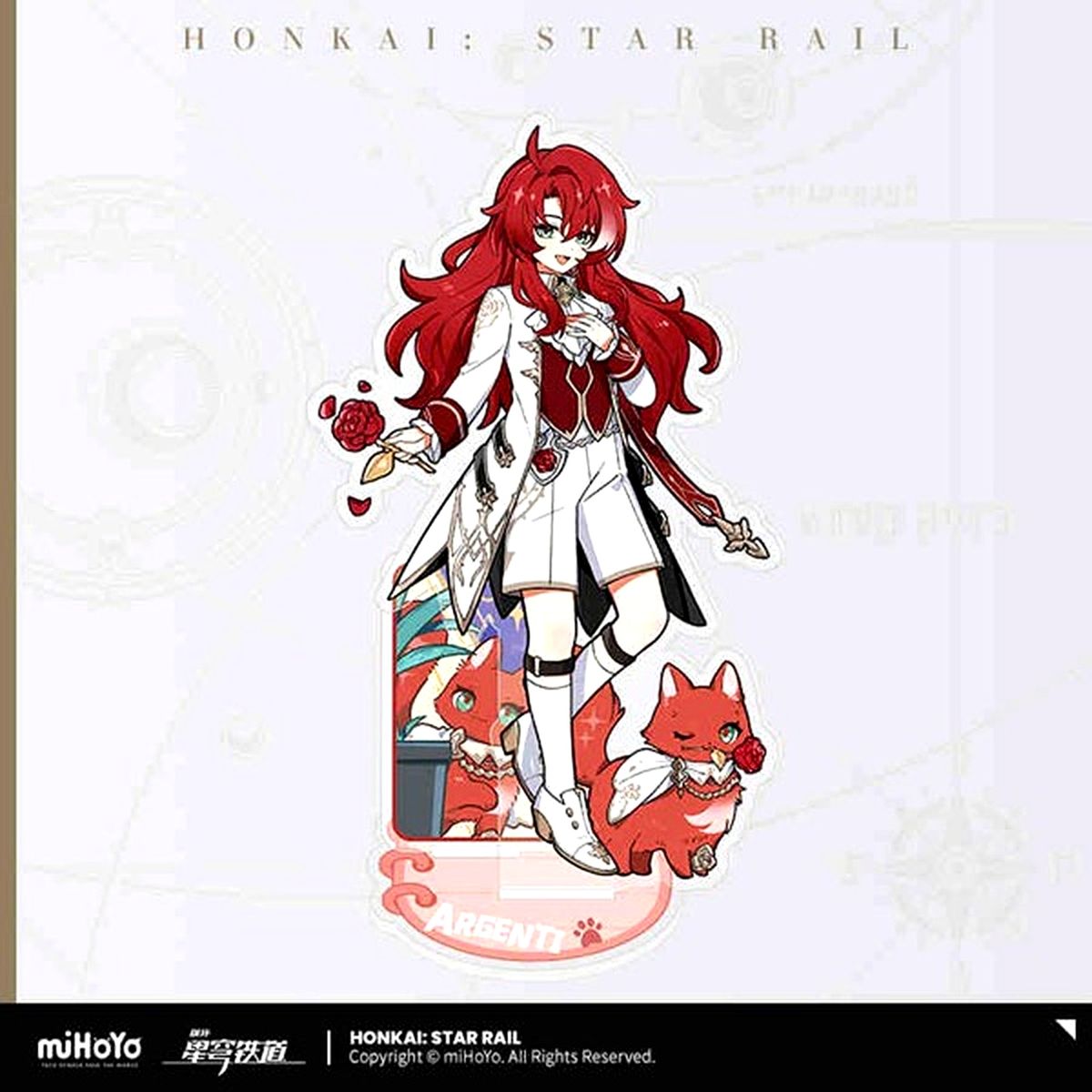 Argenti Honkai: Star Rail Chibi Cat Series Acrylic Stand [USED]