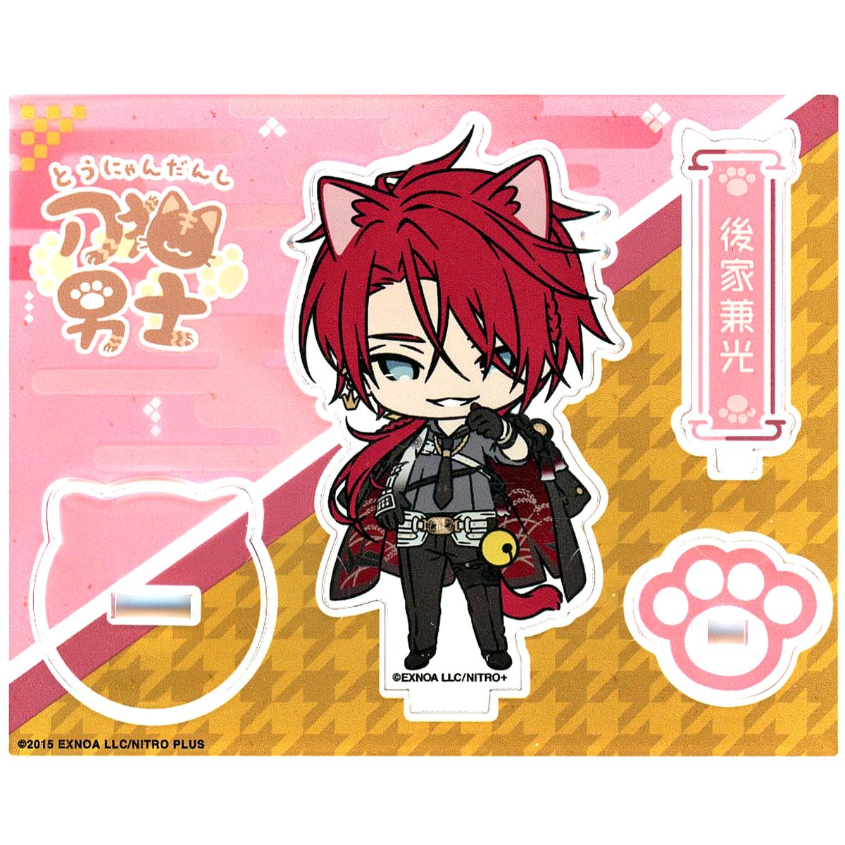 Goke Kanemitsu Touken Ranbu ONLINE Touneko Danshi x Gratte animate cafe Acrylic Stand [USED]