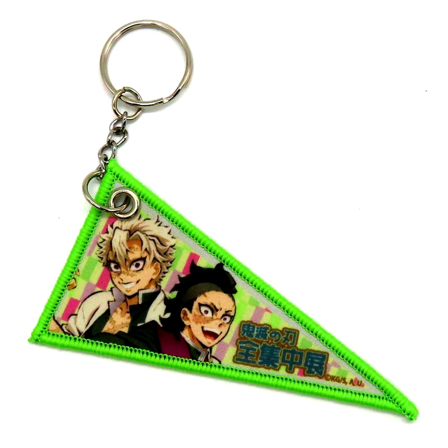 Genya Shinazugawa & Sanemi Shinazugawa Demon Slayer Kimetsu no Yaiba Total Concentration Exhibition Regional Pennant Style Key Charm Osaka [USED]