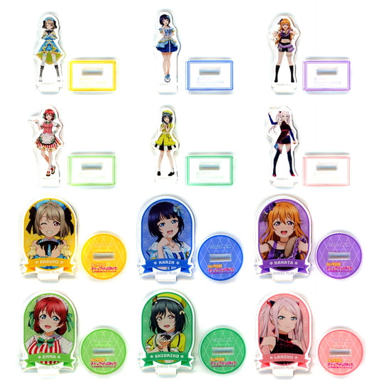 Set of 12 Mini Acrylic Stand Love Live! Nijigasaki High School Idol Club Illustration 4th Live Solo Outfit Ver. Winning Ichigeki Collection Mini Acrylic Stand Ver. B [USED]