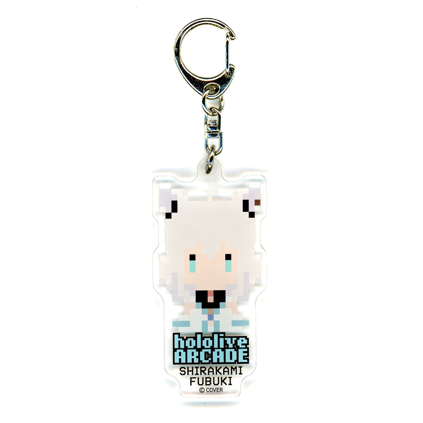 Shirakami Fubuki Virtual YouTuber Hololive SUPER EXPO 2025 Random Pixel Character Keychain Gen 0 + Gen 1 [USED]