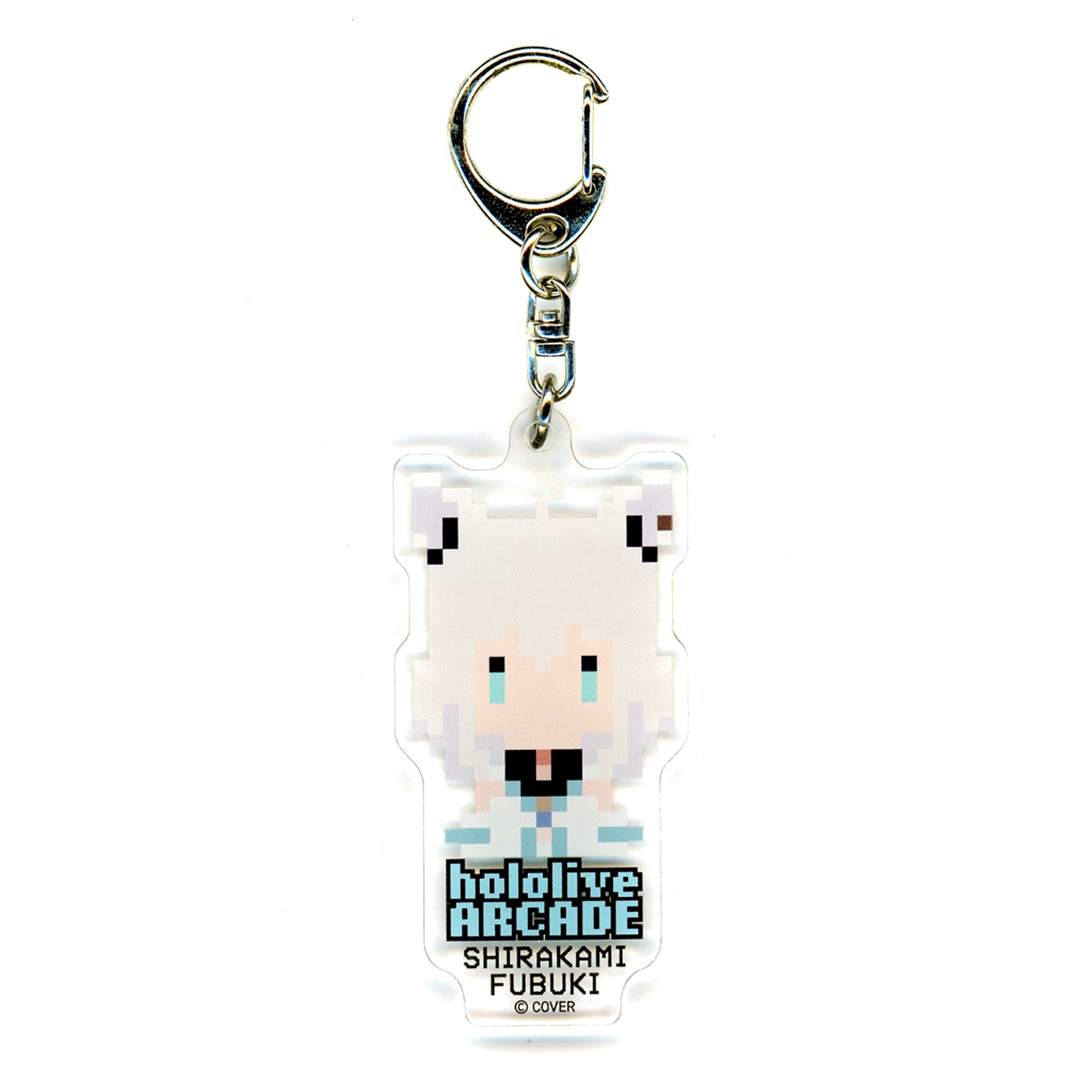 Shirakami Fubuki Virtual YouTuber Hololive SUPER EXPO 2025 Random Pixel Character Keychain Gen 0 + Gen 1 [USED]