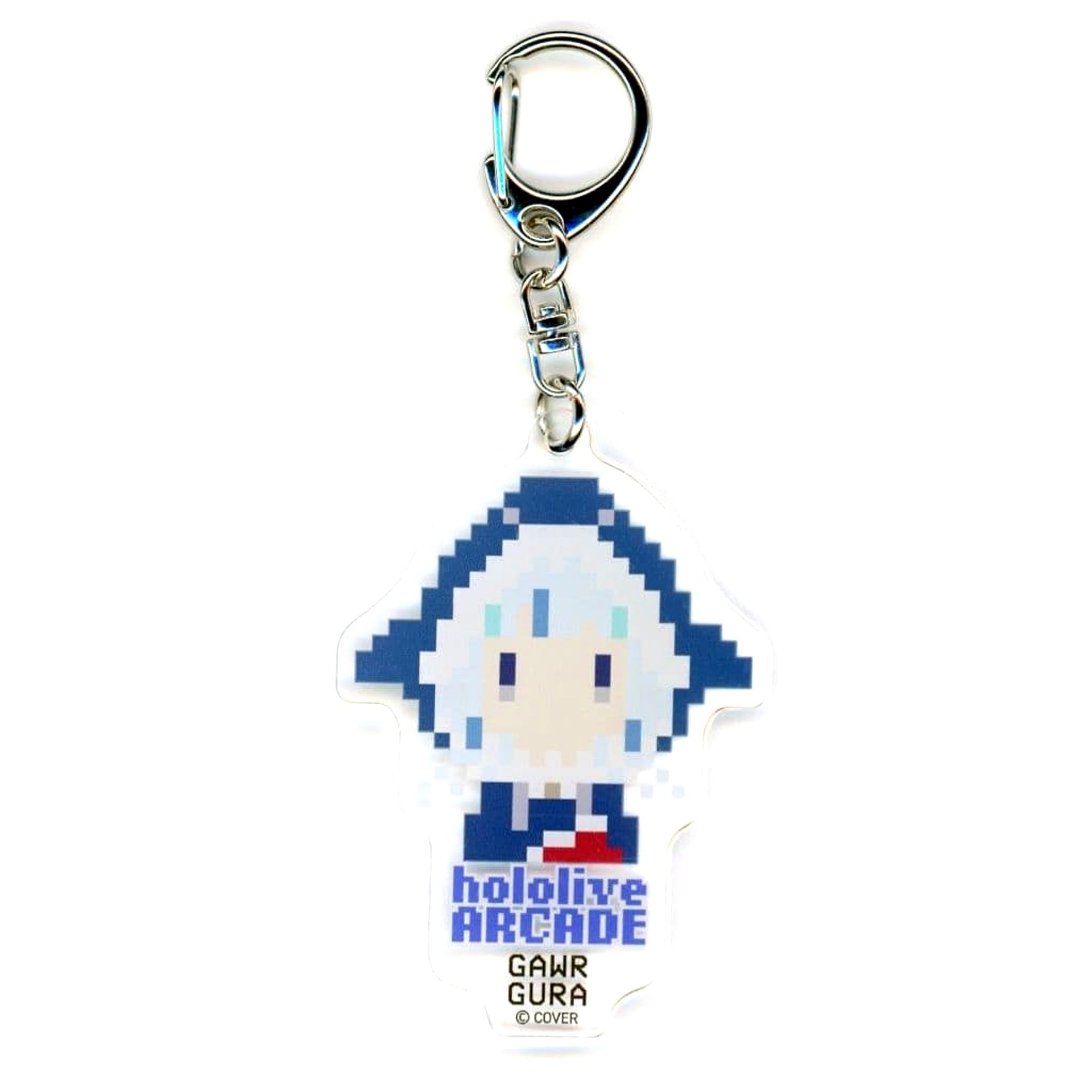 Virtual YouTuber hololive Gawr Gura Random Pixel Character Keychain hololive SUPER EXPO 2025 Myth+Promise [USED]