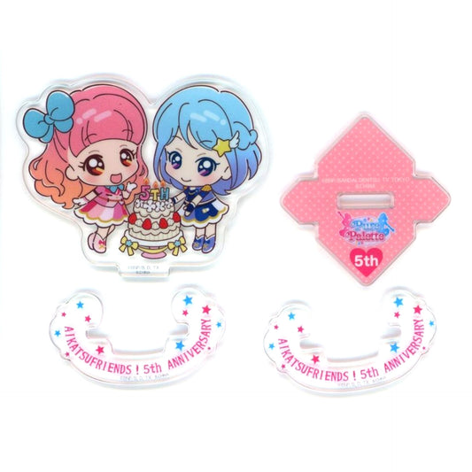 Pure Palette 5th Anniversary Swing Acrylic Stand Aikatsu Friends! [USED]