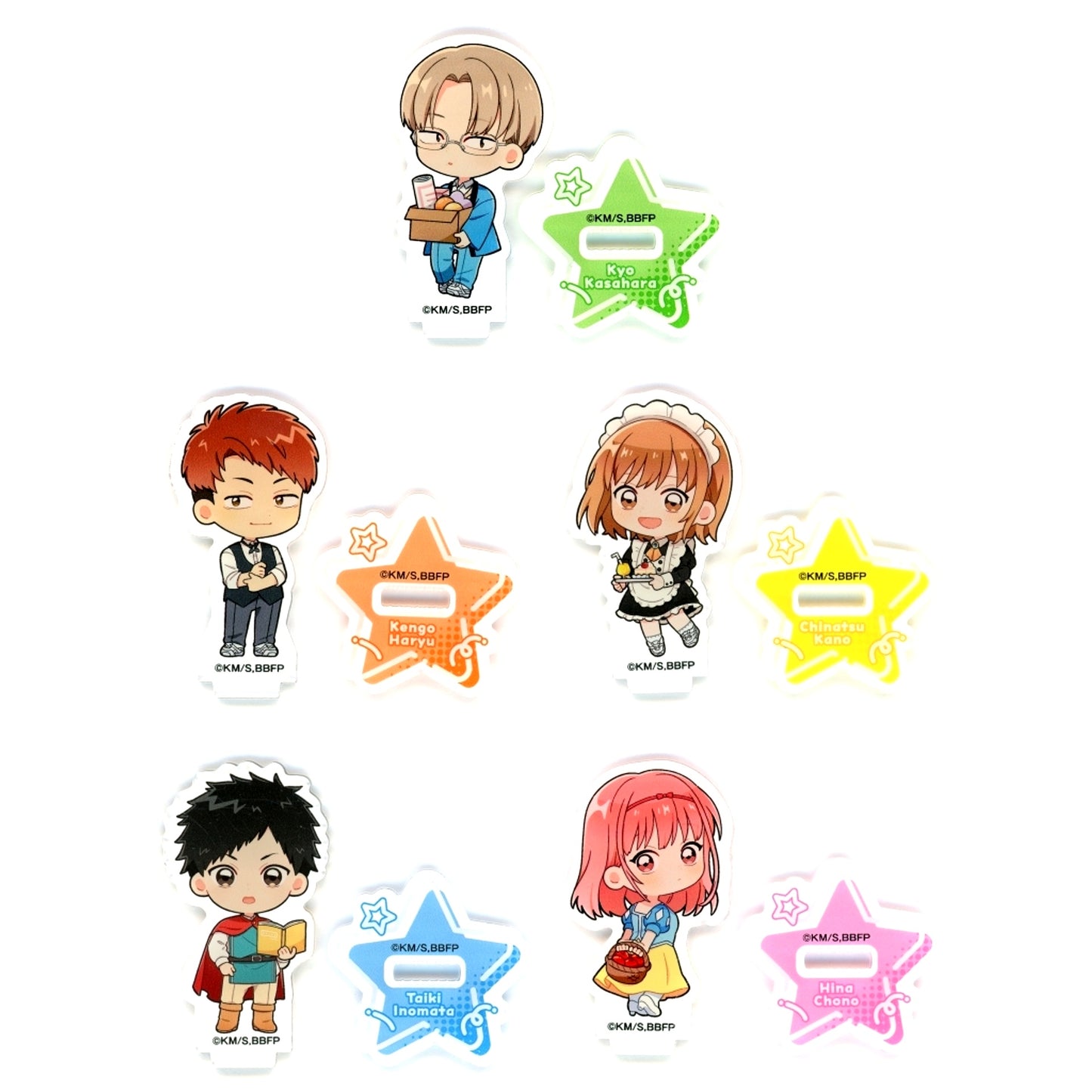 Set of 5 Blue Box x SWEETS PARADISE Trading Acrylic Stand [USED]