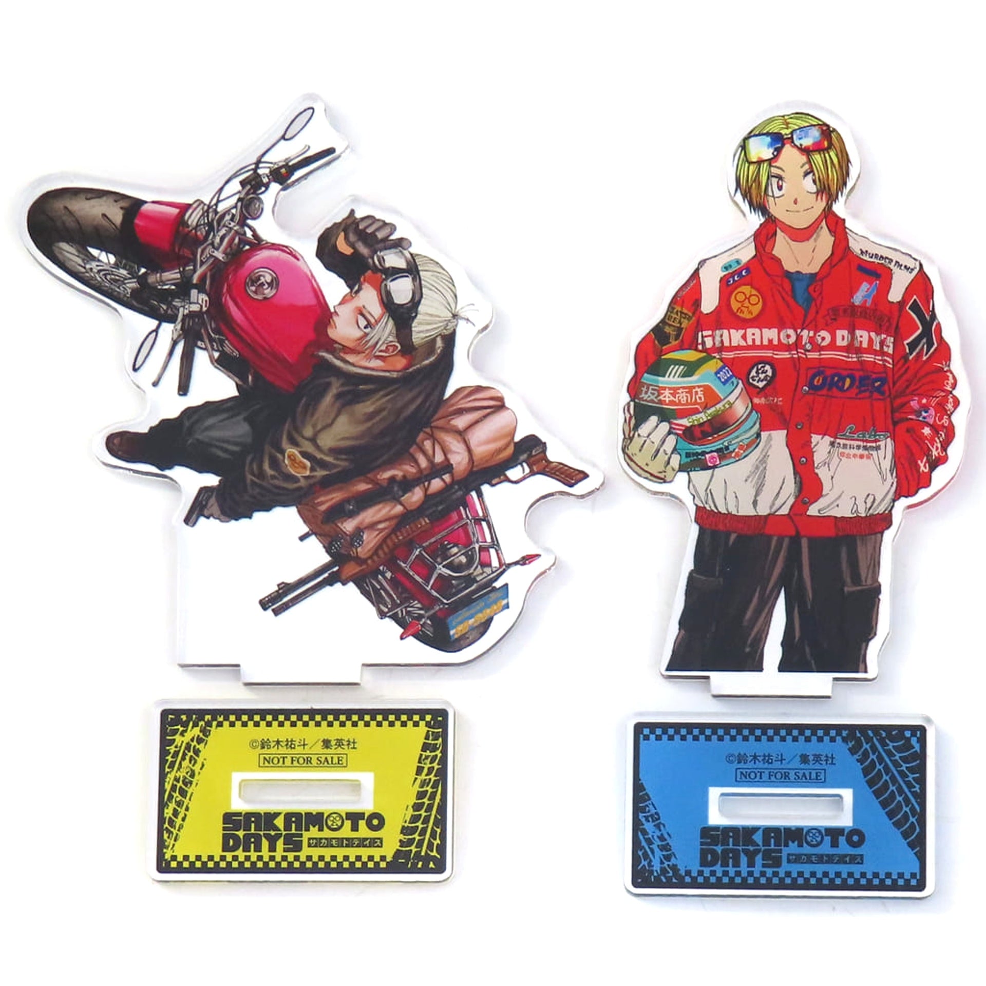 Sakamoto Days Taro Sakamoto Shin Asakura Rider-Style Acrylic Stand Prize for Comic Volume 15 Obi Present Campaign Acrylic Stands [USED]