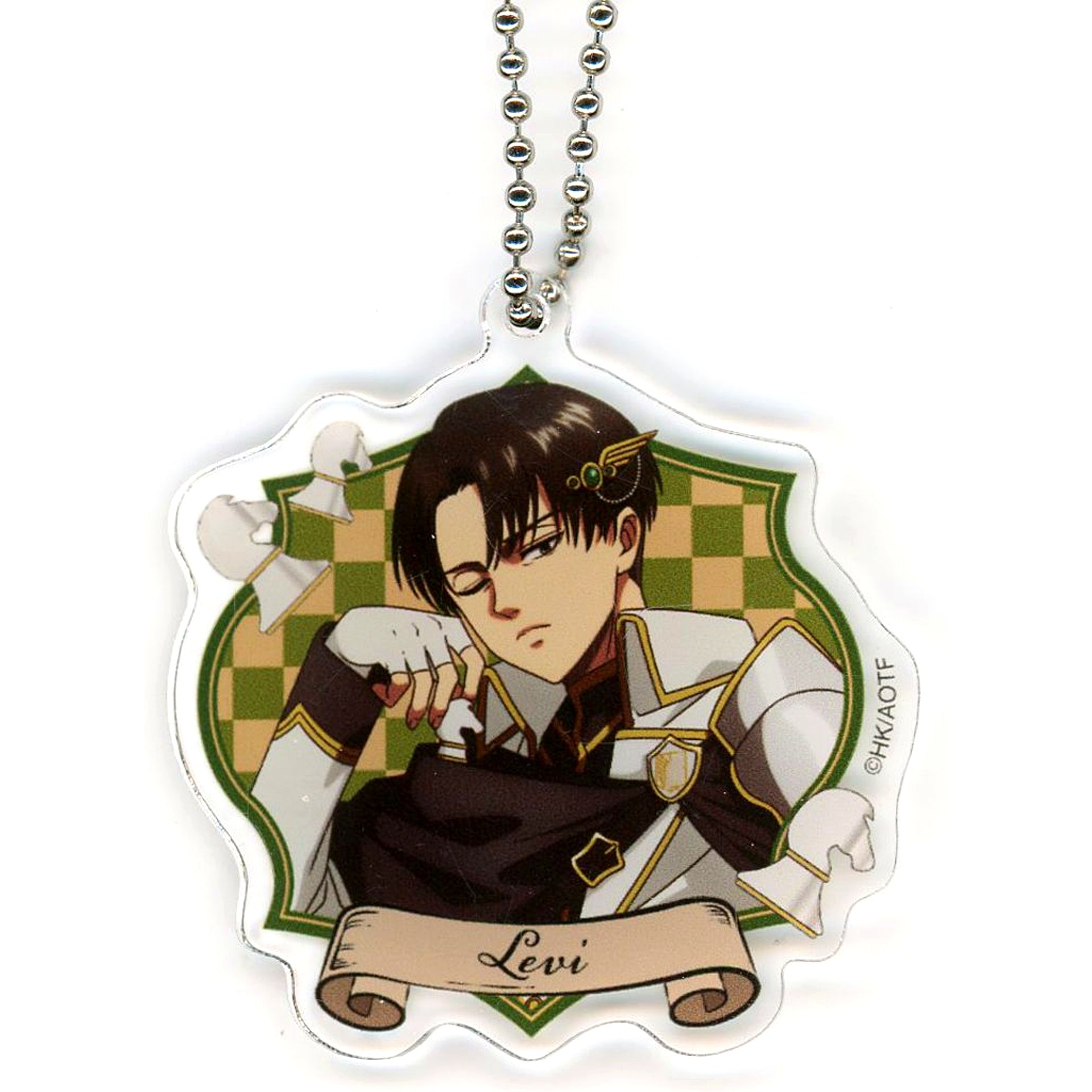 Levi Ackerman Attack on Titan Acrylic Keychain Marukuji Chess Style Chukichi-2 [USED]
