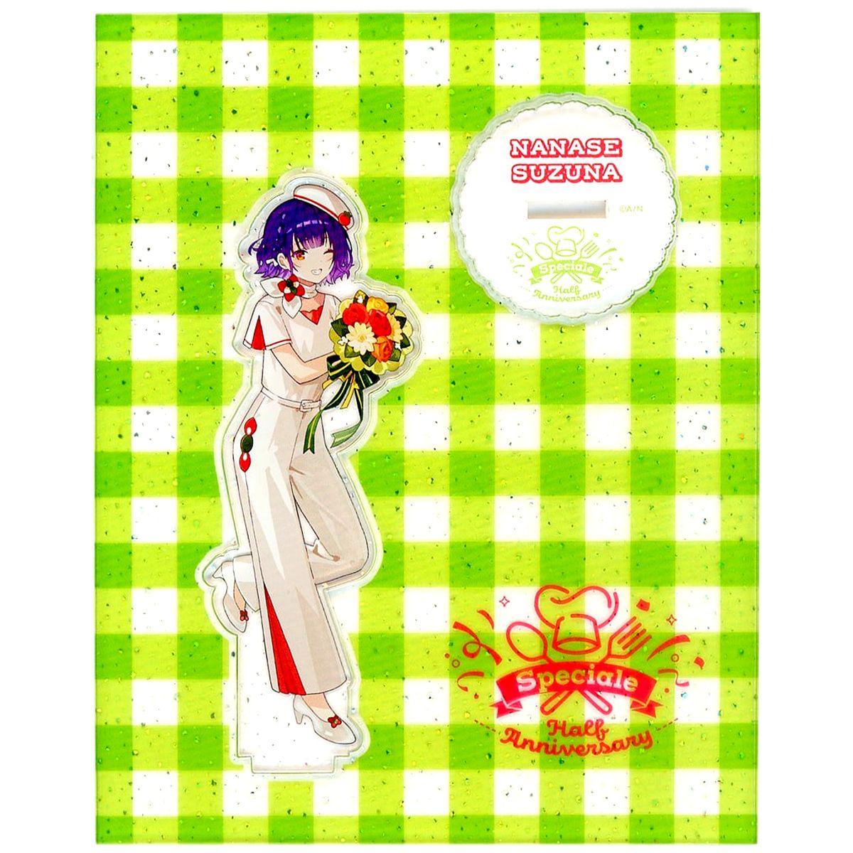 Nanase Suzuna Glitter Acrylic Stand Virtual YouTuber Nijisanji Speciale Half Anniversary [USED]