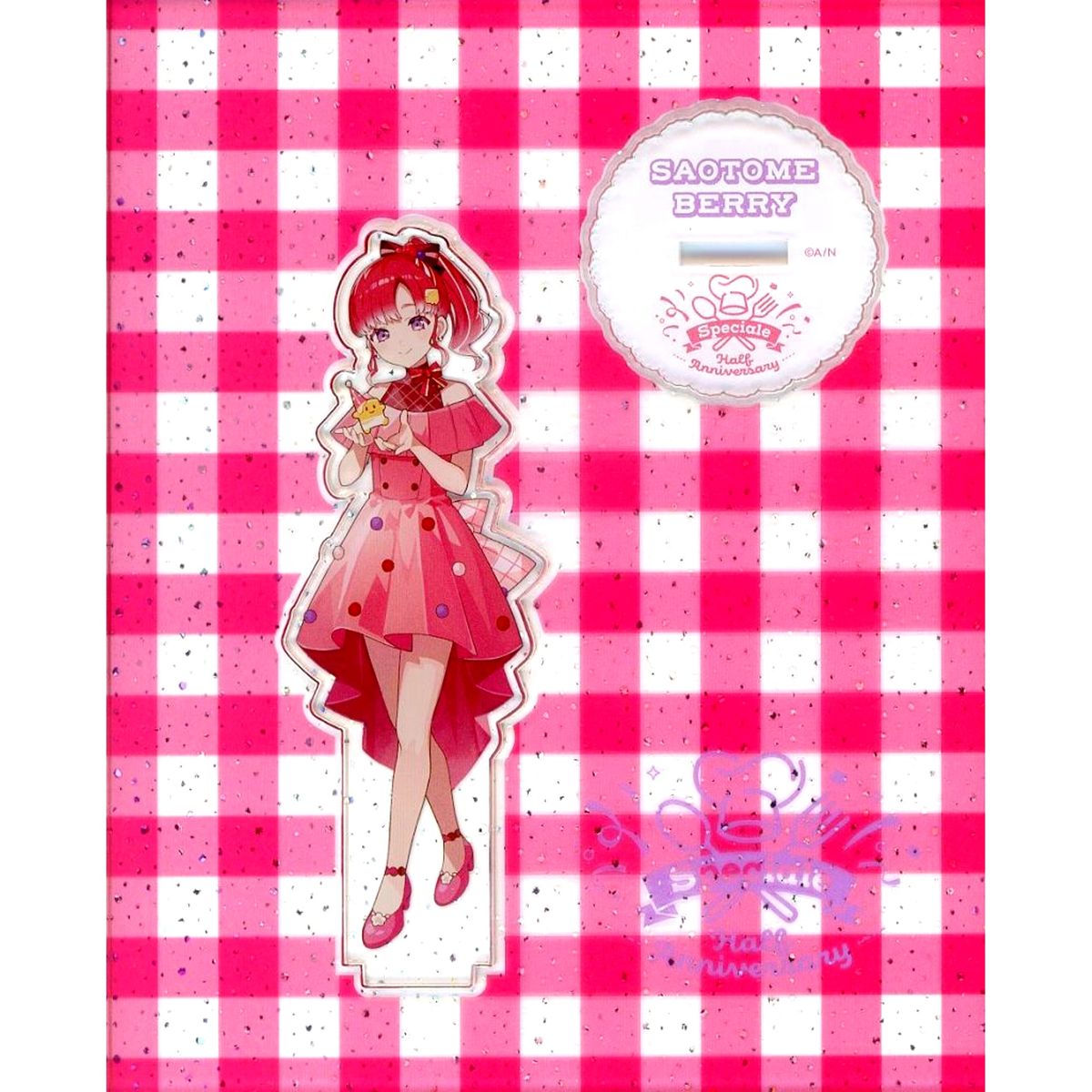 Saotome Berry Speciale Glitter Acrylic Stand Virtual YouTuber Nijisanji Half Anniversary [USED]