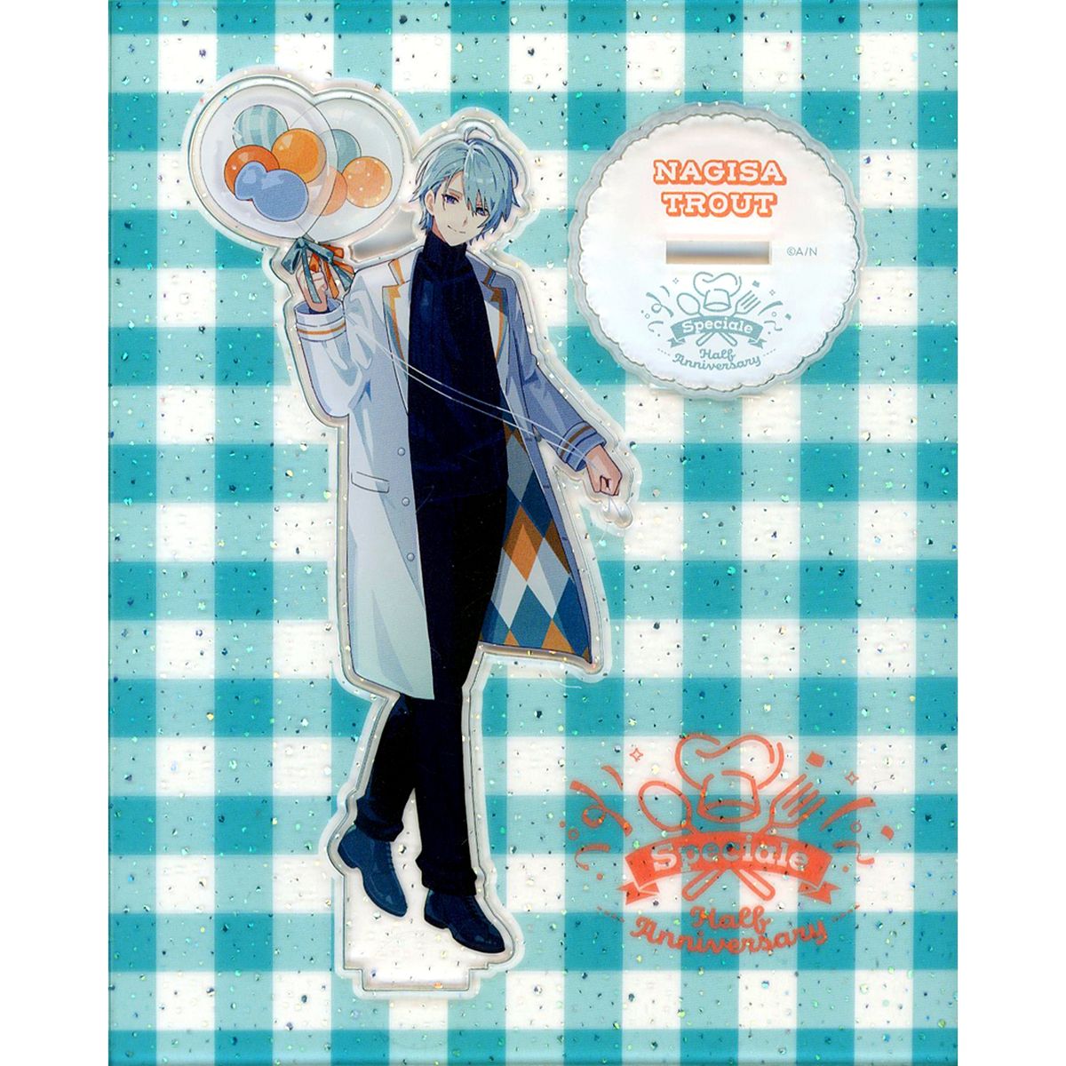 Nagisa Trout Glitter Acrylic Stand Virtual YouTuber Nijisanji Speciale Half Anniversary [USED]