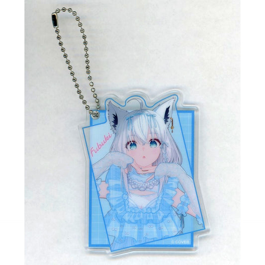 Shirakami Fubuki Acrylic Keychain Virtual YouTuber Hololive Magazine Series -Spotlight- Vol.1 [USED]