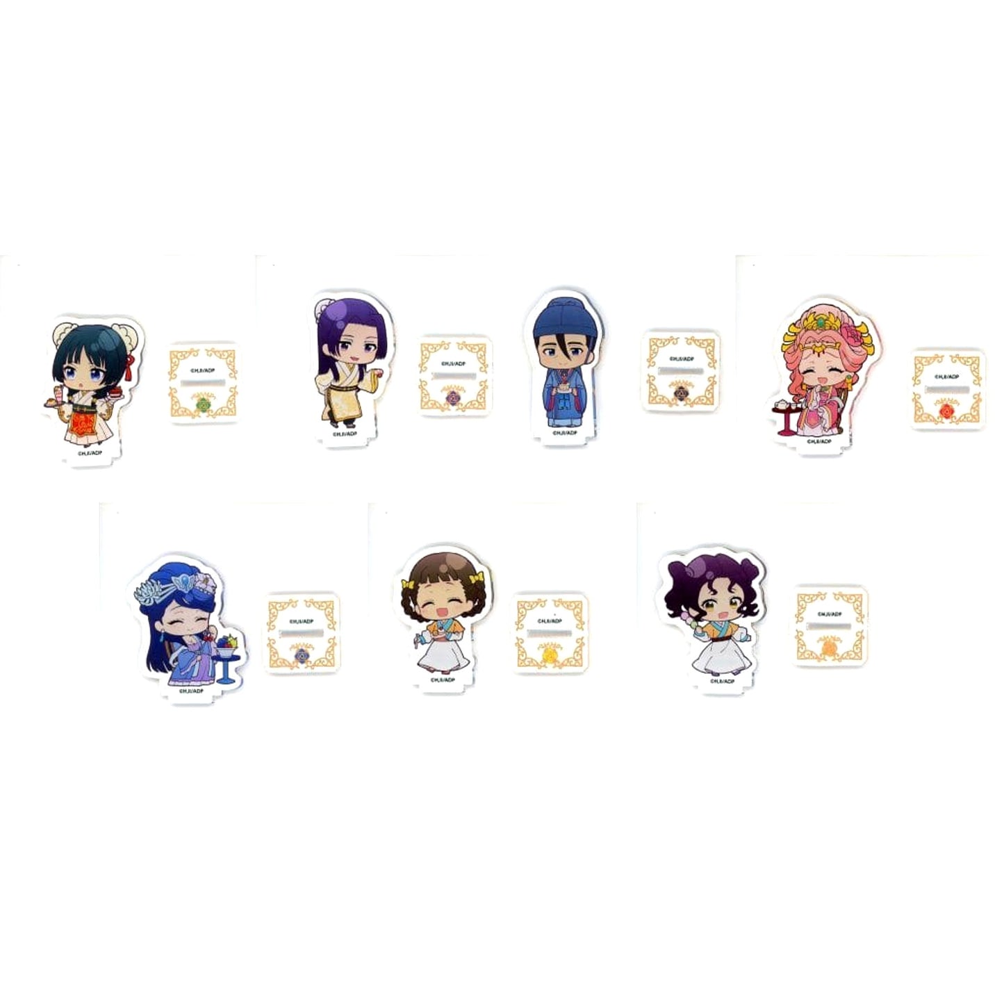 The Apothecary Diaries Maomao & Others All 7 Types Set Outing Theme Trading Acrylic Keychain In Sweets Paradise Vol.2 Exclusive Acrylic Stands [USED]