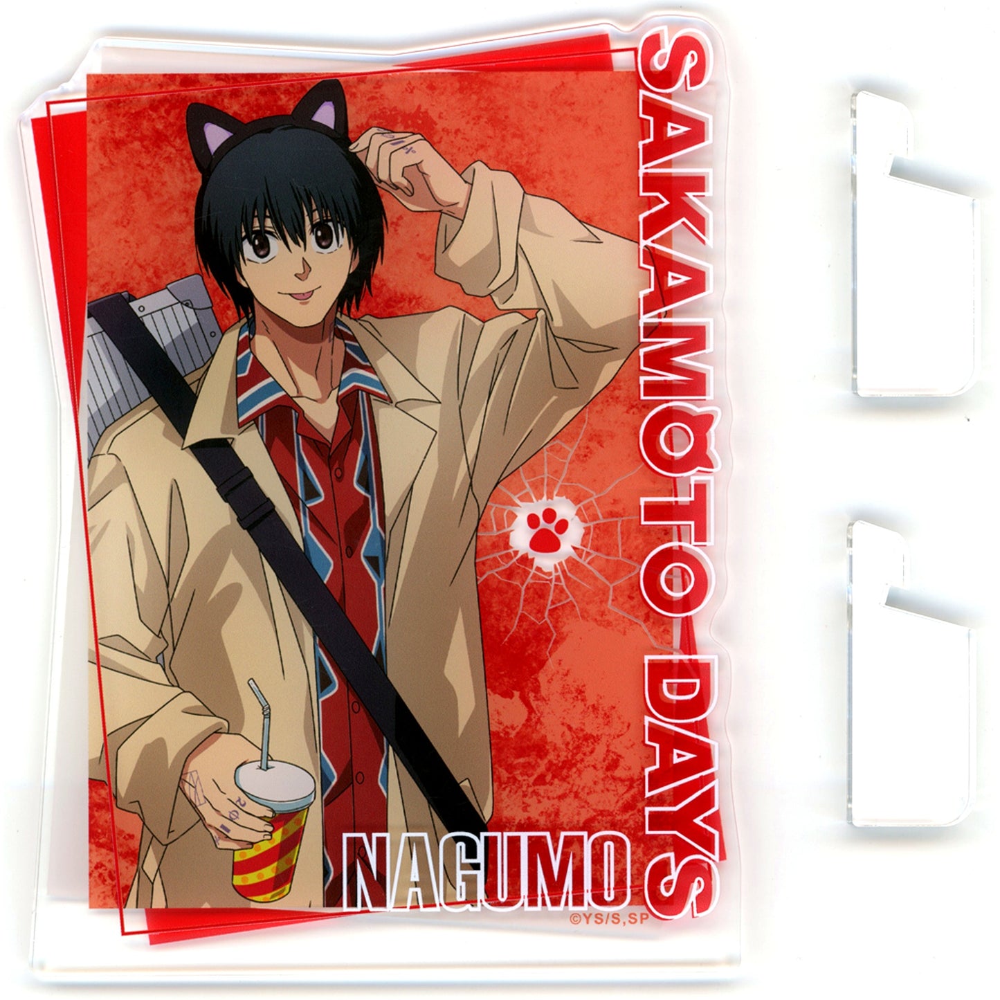 Nagumo A Prize Sakamoto Days in Namjatown Execute the Infiltration Mission Mini Game Tell Shin Telepathy Mission Illustration Acrylic Board [USED]