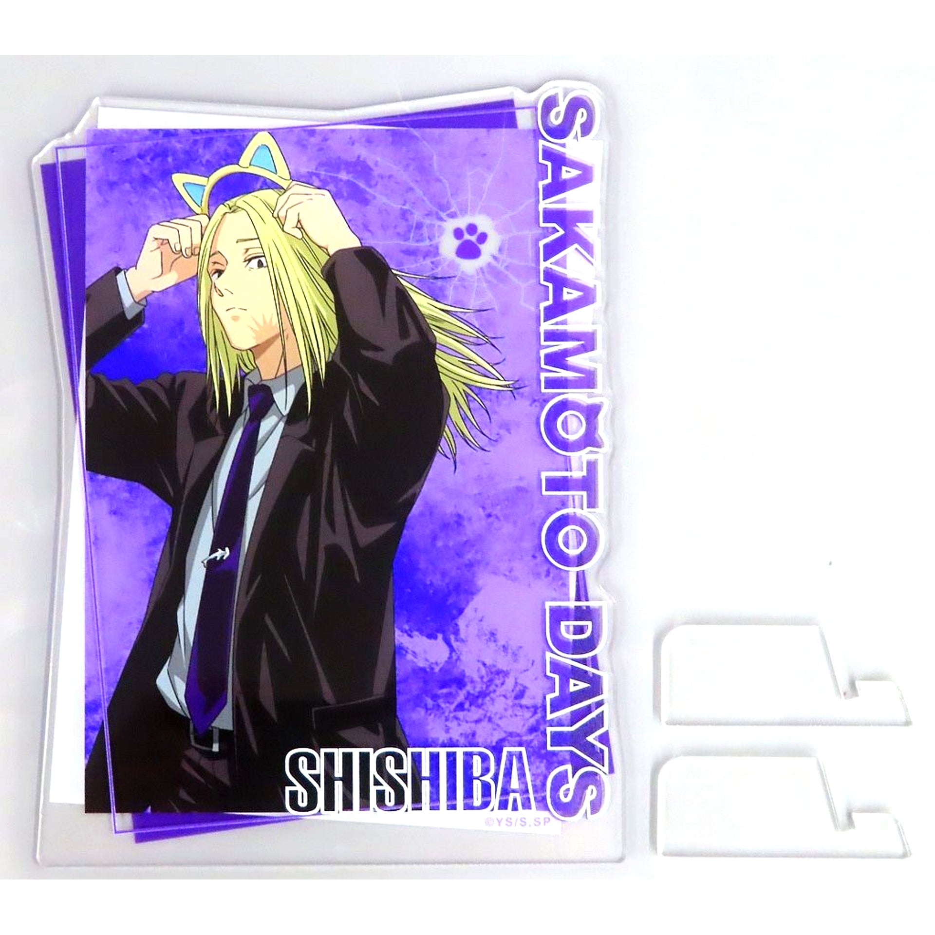 Shishiba A Prize Sakamoto Days in Namjatown Execute the Infiltration Mission Minigame Tell Shin Telepathy Mission Illustration Acrylic Board [USED]