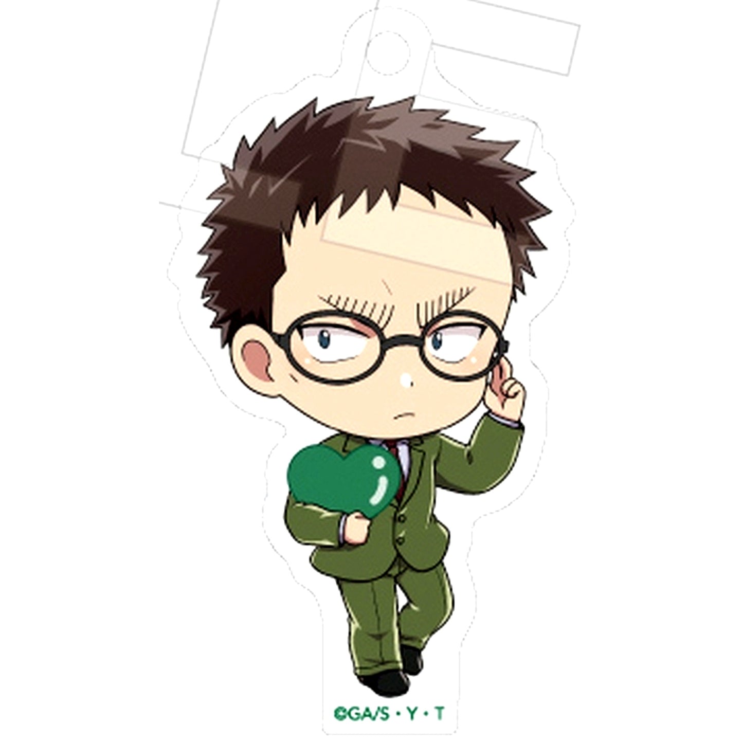 Yuya Kazami Detective Conan Acrylic Keychain Collection Colorful Heart 2 [USED]