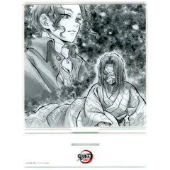 Kagaya Ubuyashiki & Muzan Kibutsuji Episode 8 Script Illustration Acrylic Stand Demon Slayer Hashira Training Arc x ufotable Cafe x Machi Asobi CAFE Real-Time Cafe [USED]