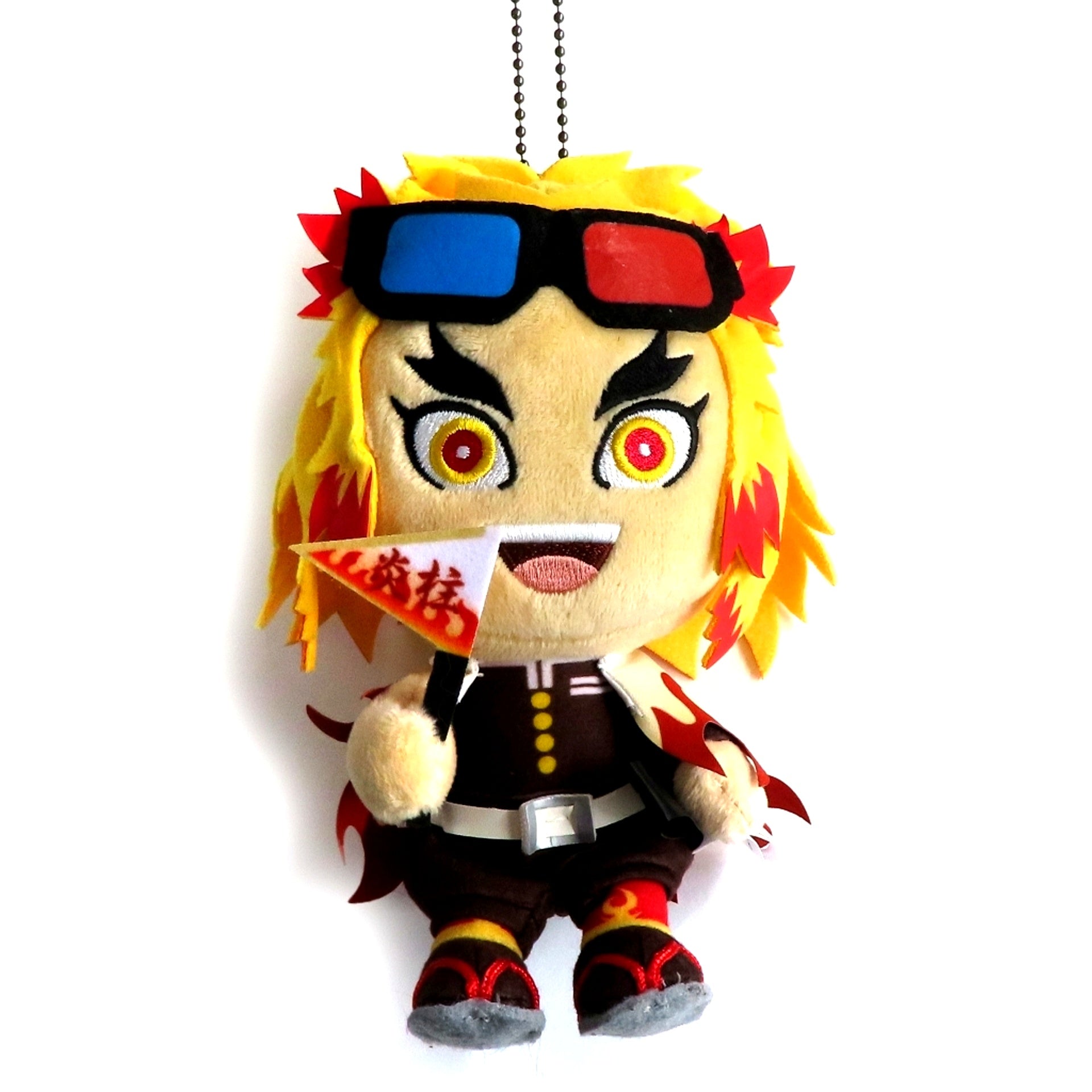 Kyojuro Rengoku Demon Slayer Kimetsu no Yaiba Plush Keychain Universal Studios Japan 2024 [USED]