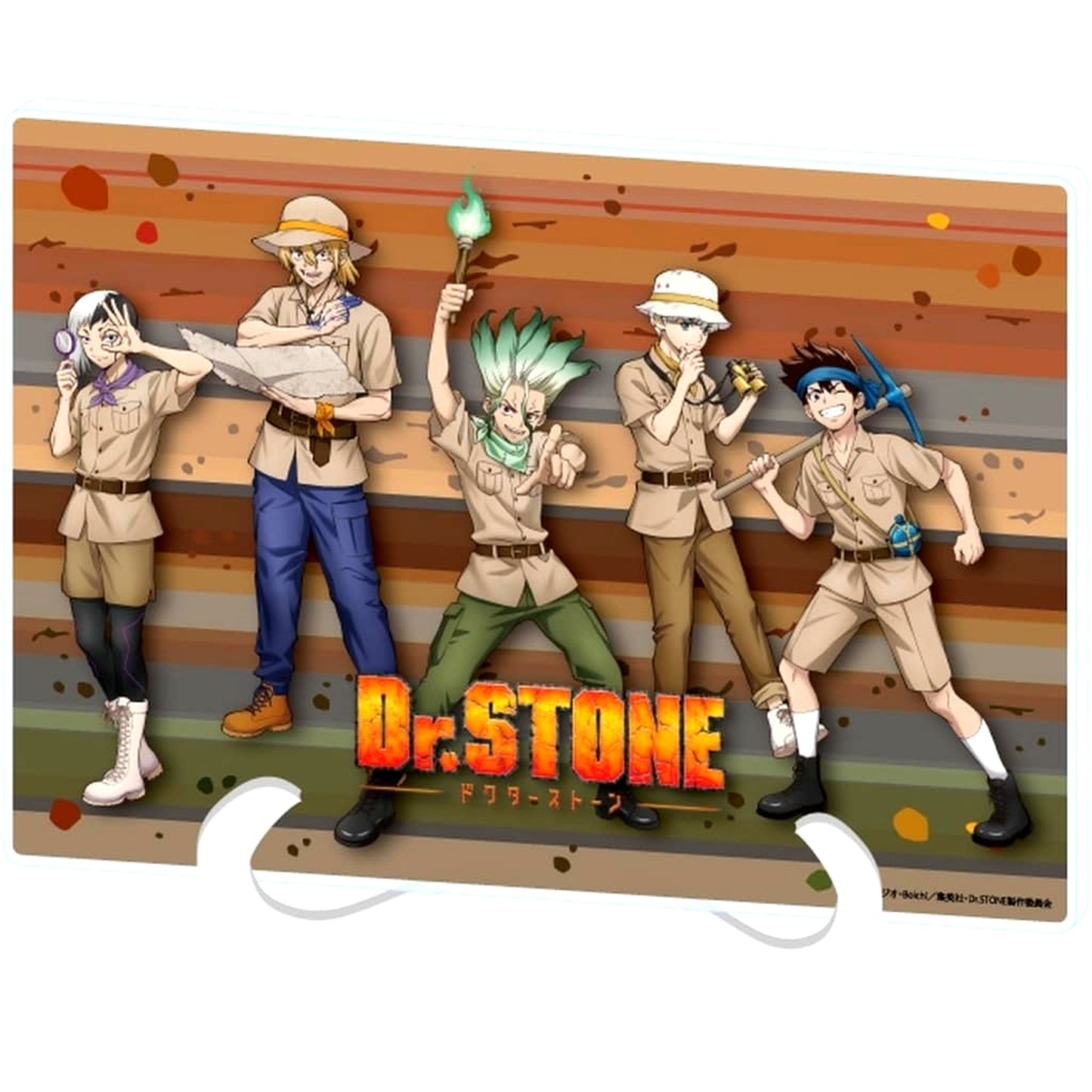 Group Design Dr.STONE Acrylic Art Board A5 Size No.07 Explorer Ver. Newly Drawn Illustration [USED]