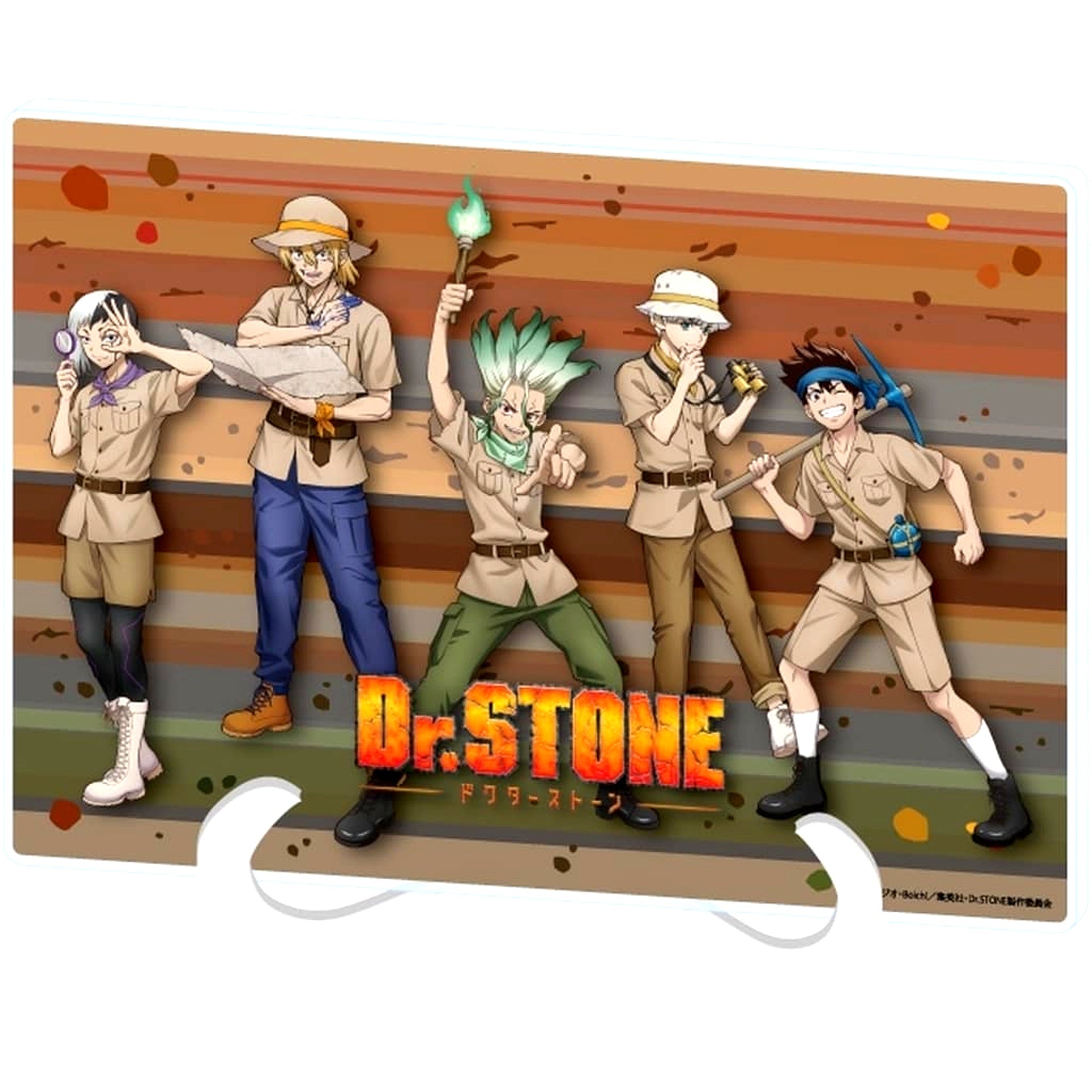 Group Design Dr.STONE Acrylic Art Board A5 Size No.07 Explorer Ver. Newly Drawn Illustration [USED]